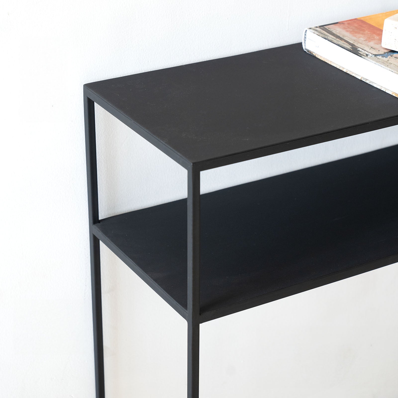 Monochrome Black Powder Coated Console-A - - WS Living - UAE Modern Home Furniture Stores in Dubai
