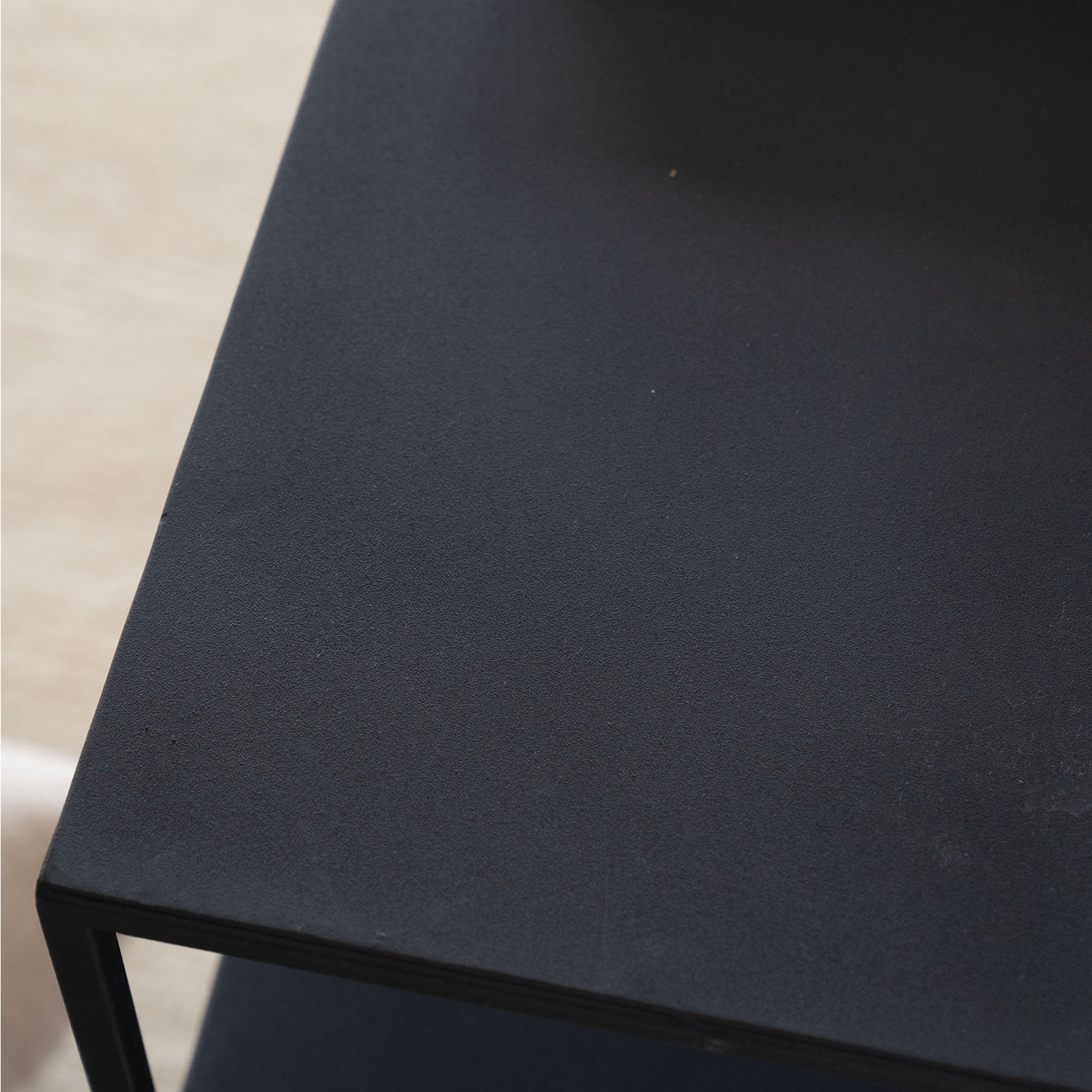 Monochrome Black Powder Coated Console-A - - WS Living - UAE Modern Home Furniture Stores in Dubai