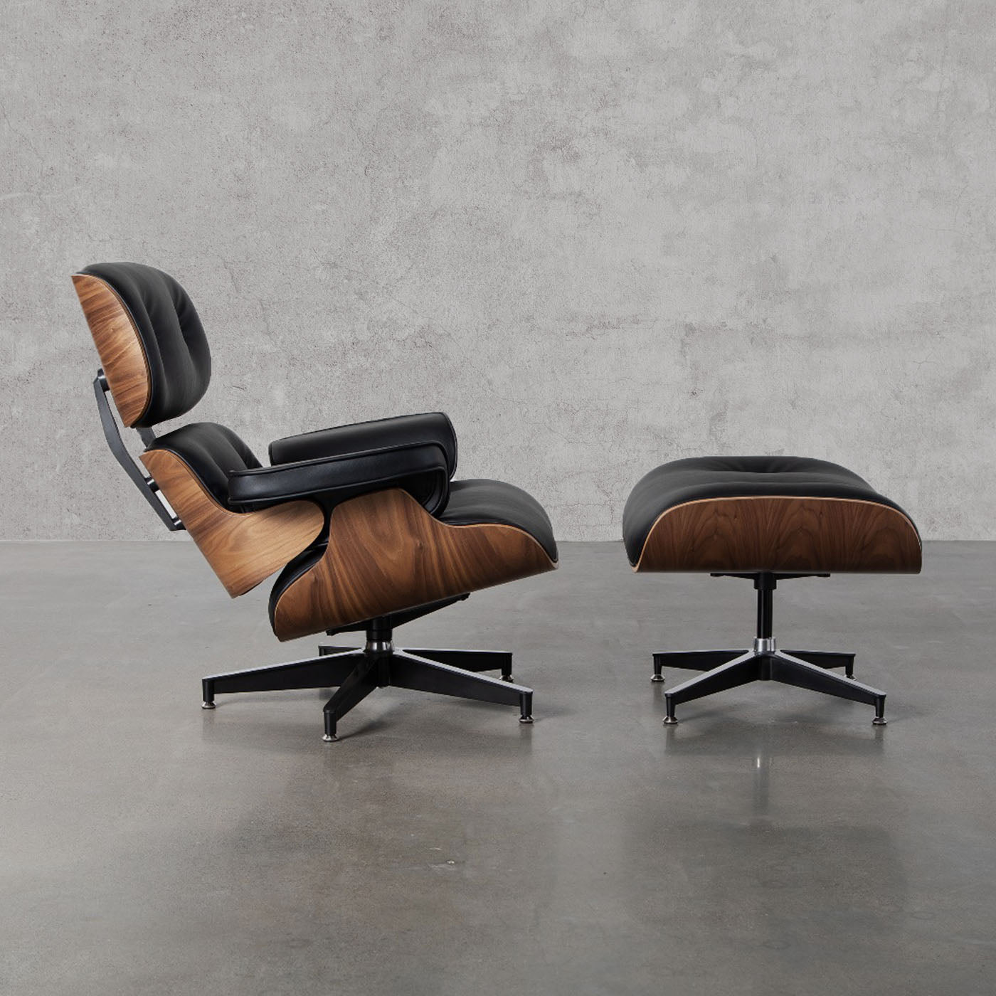 Orlo Genuine Leather - Eames Lounge Chair & Ottoman (Pre-Order30 Days Delivery)