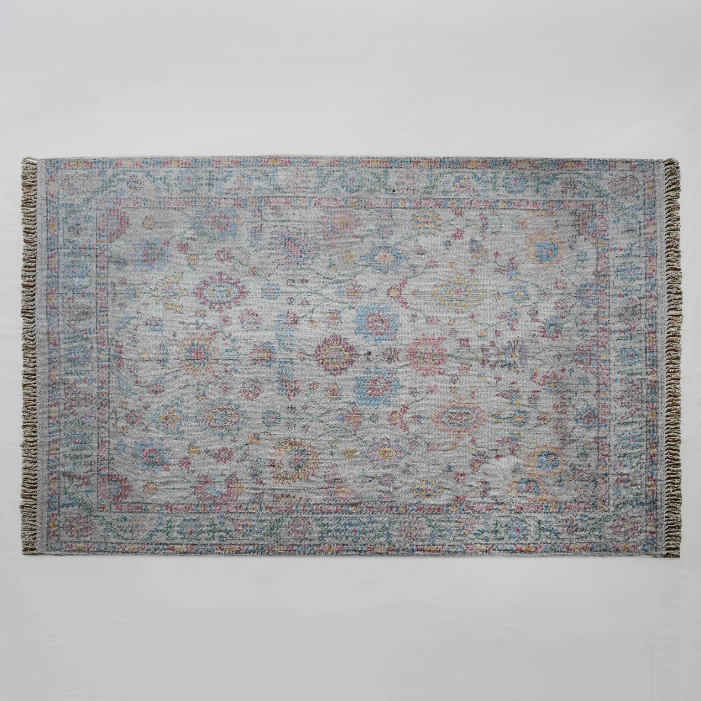 Floral Vintage-Style Persian Handloom Rug - TLR0354