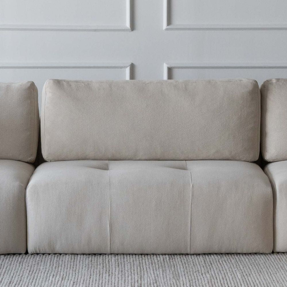 Sky Modern L Shape | Sectional Modular Sofa - Beige - Sofas - WS Living Furniture Furniture Store in Dubai