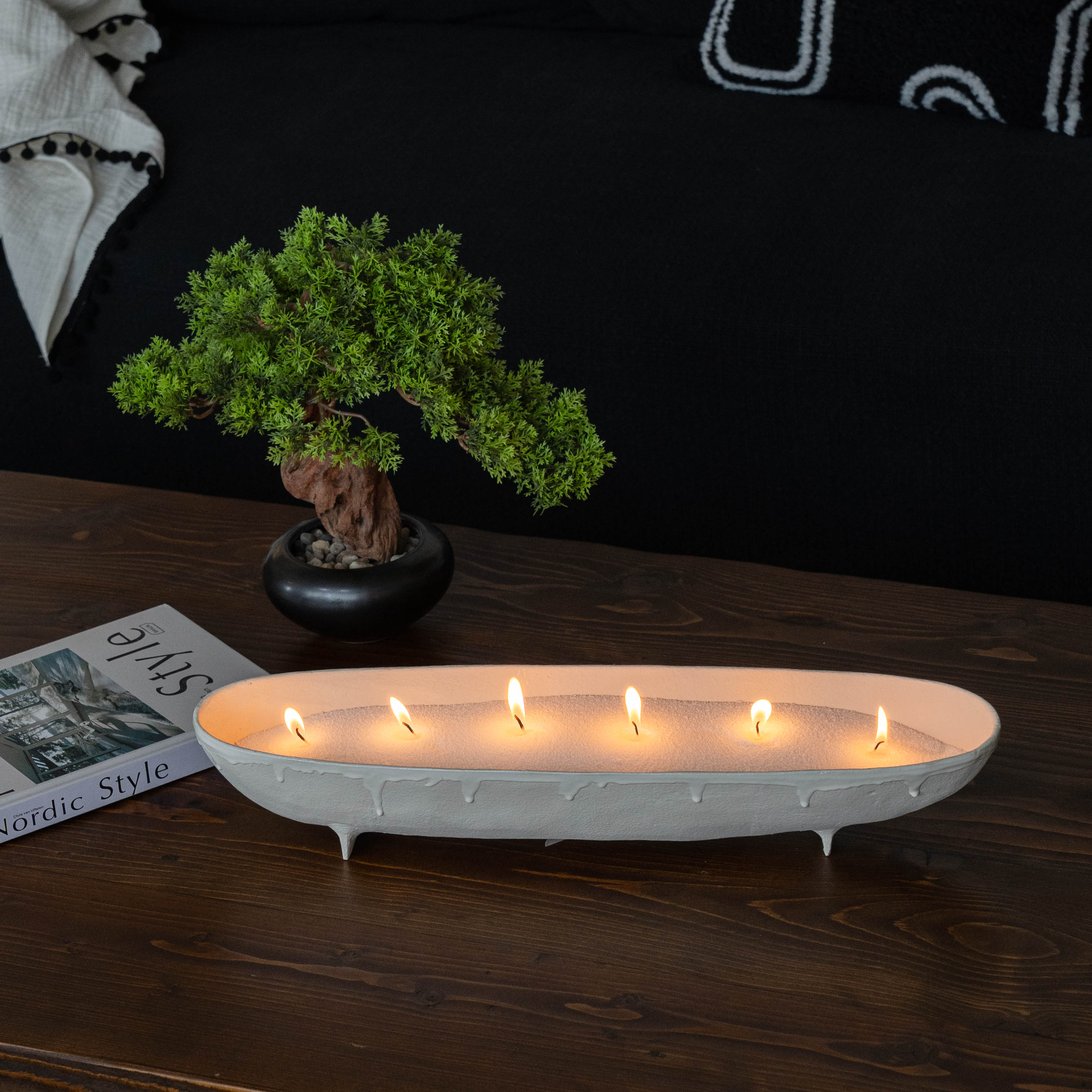 Calma Decorative Aluminium Rustic Bowl - SE-73889