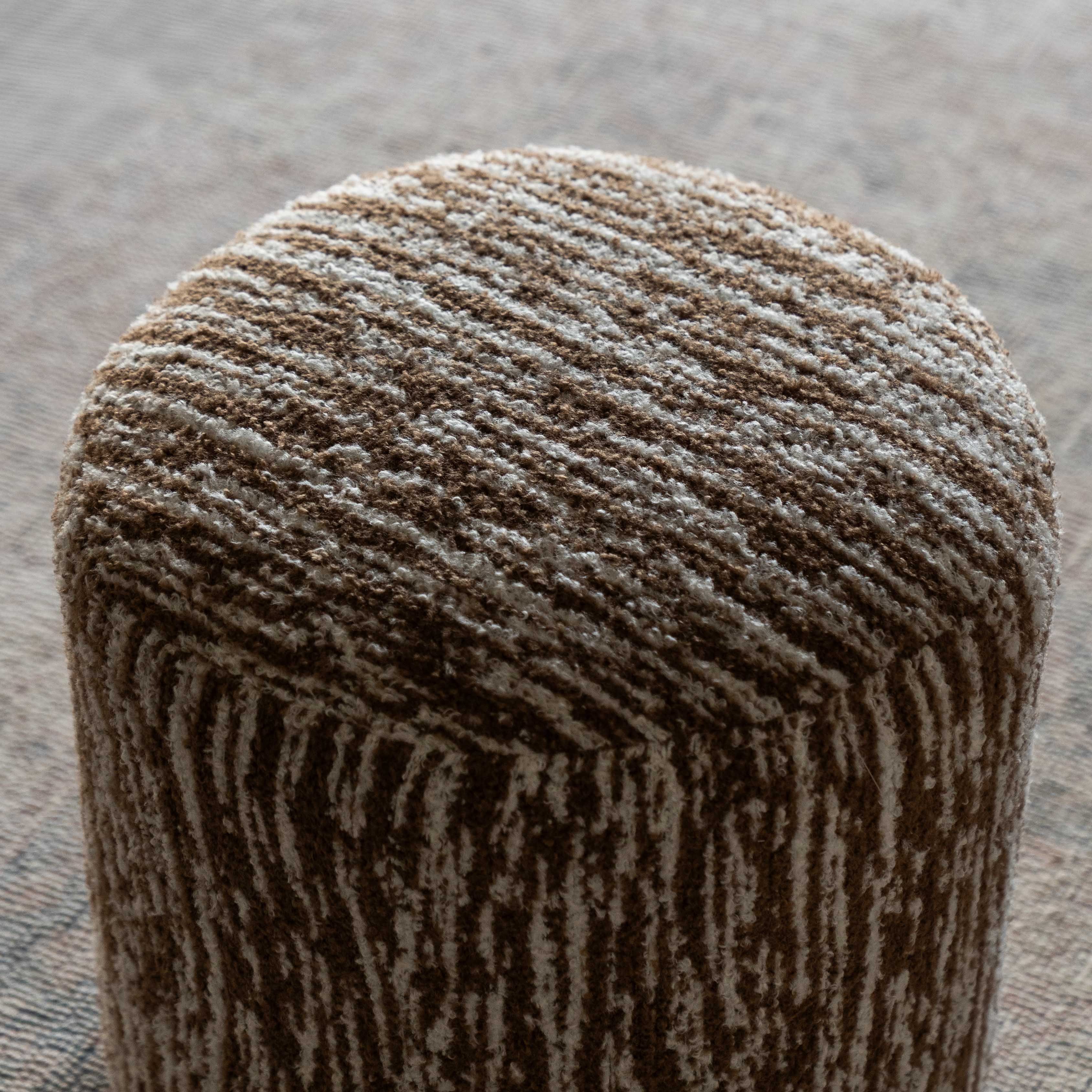 Velare Contour Round Stool | Pouf - Pouf - WS Living Furniture Furniture Store in Dubai