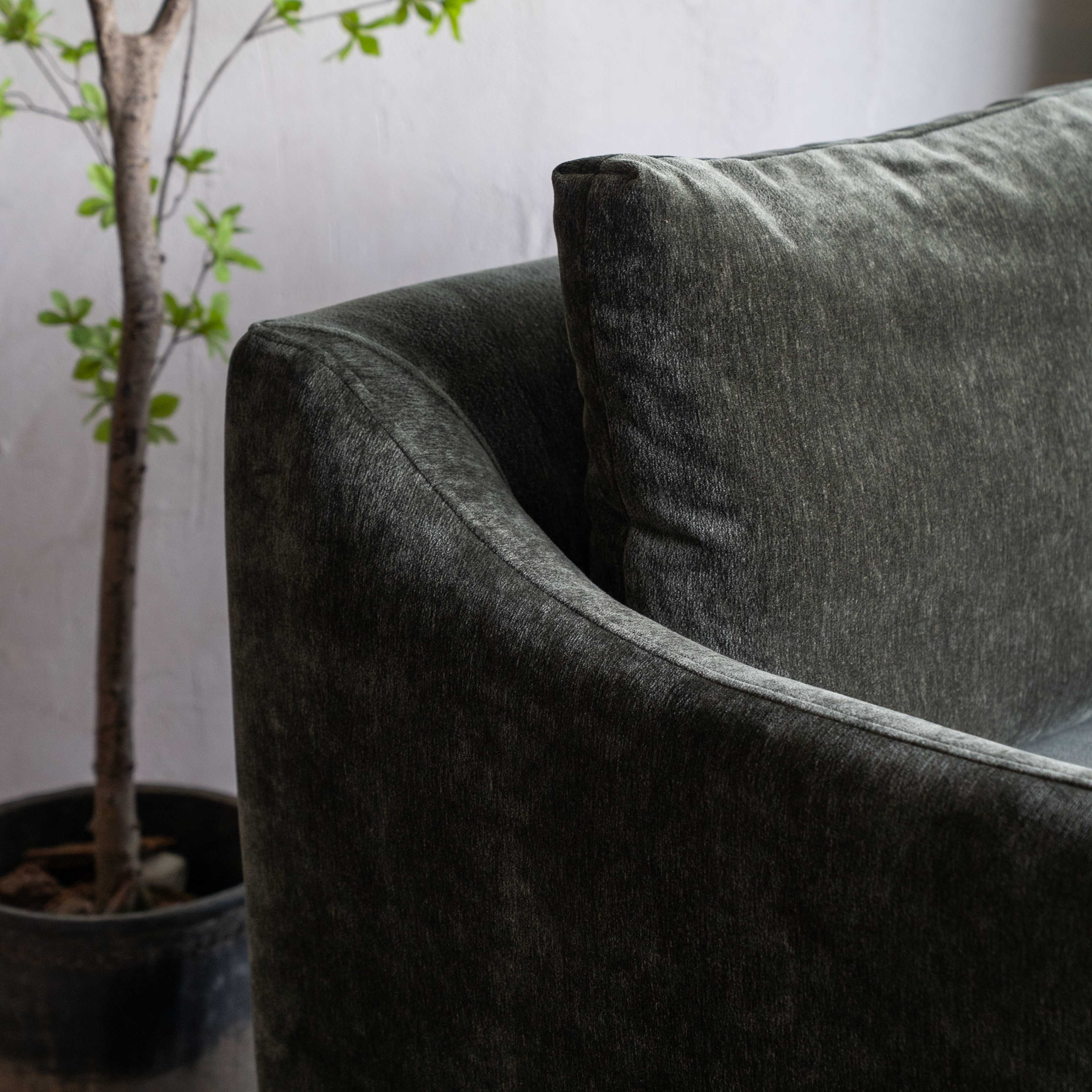 Velora Modern Swivel Armchair - Grey