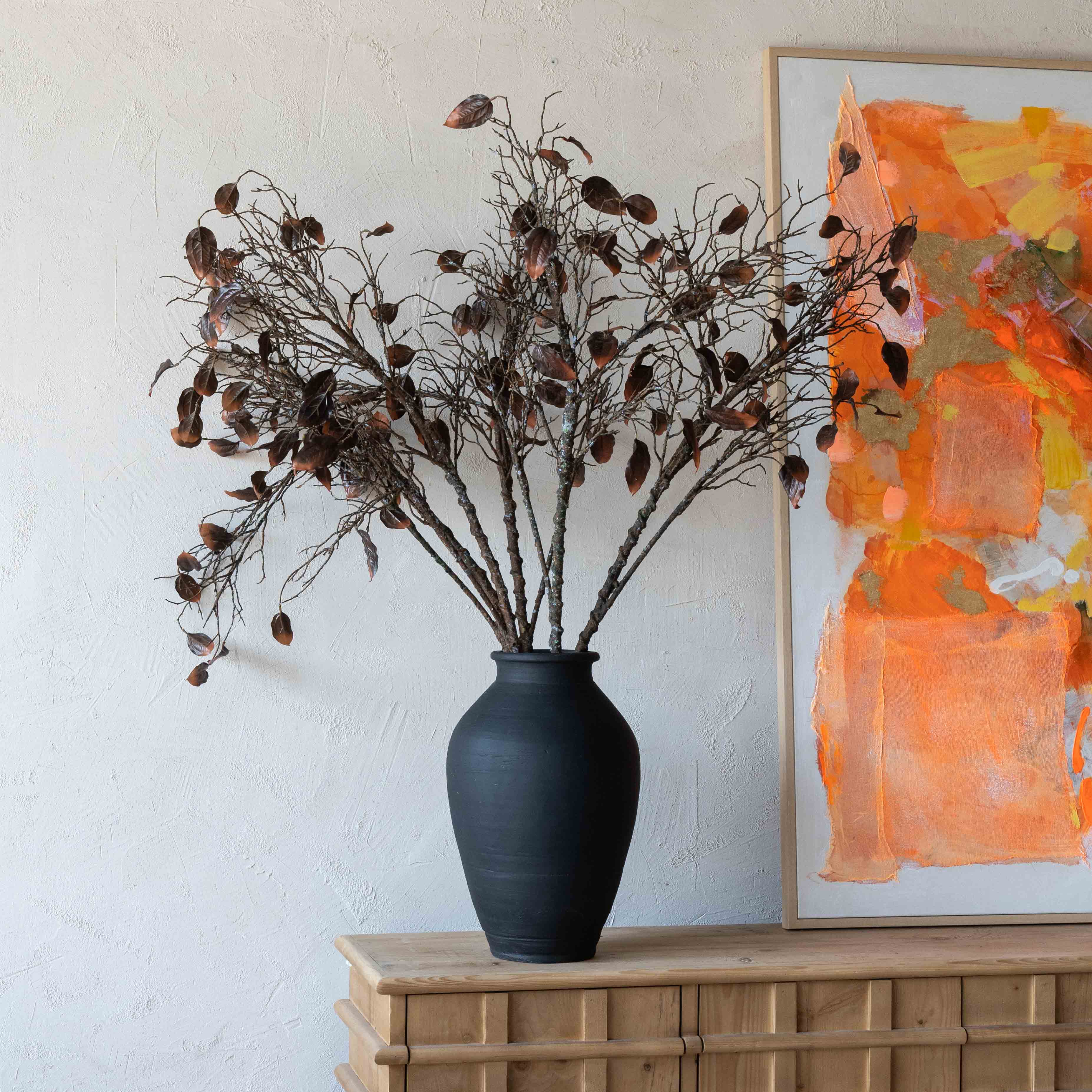 Vivid Luxe Decorative Brown Artificial Flower | Plant - Artificial Flowers - WS Living Furniture  Furniture Store in Dubai