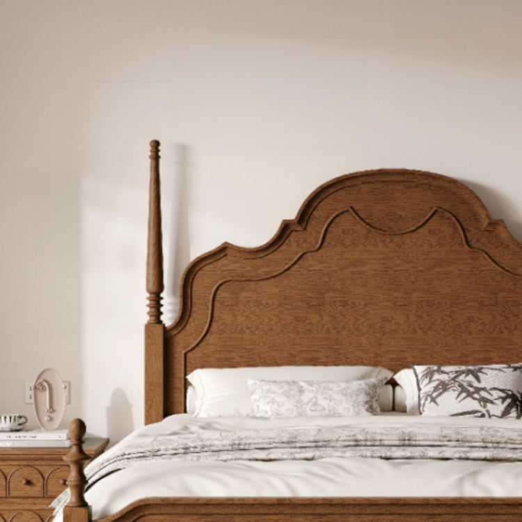 Arezzo Italian Classic Solid Ash Wood King Size Bed 180x200 (Pre-Order 60Days Delivery) - Bed - WS Living Furniture Furniture Store in Dubai