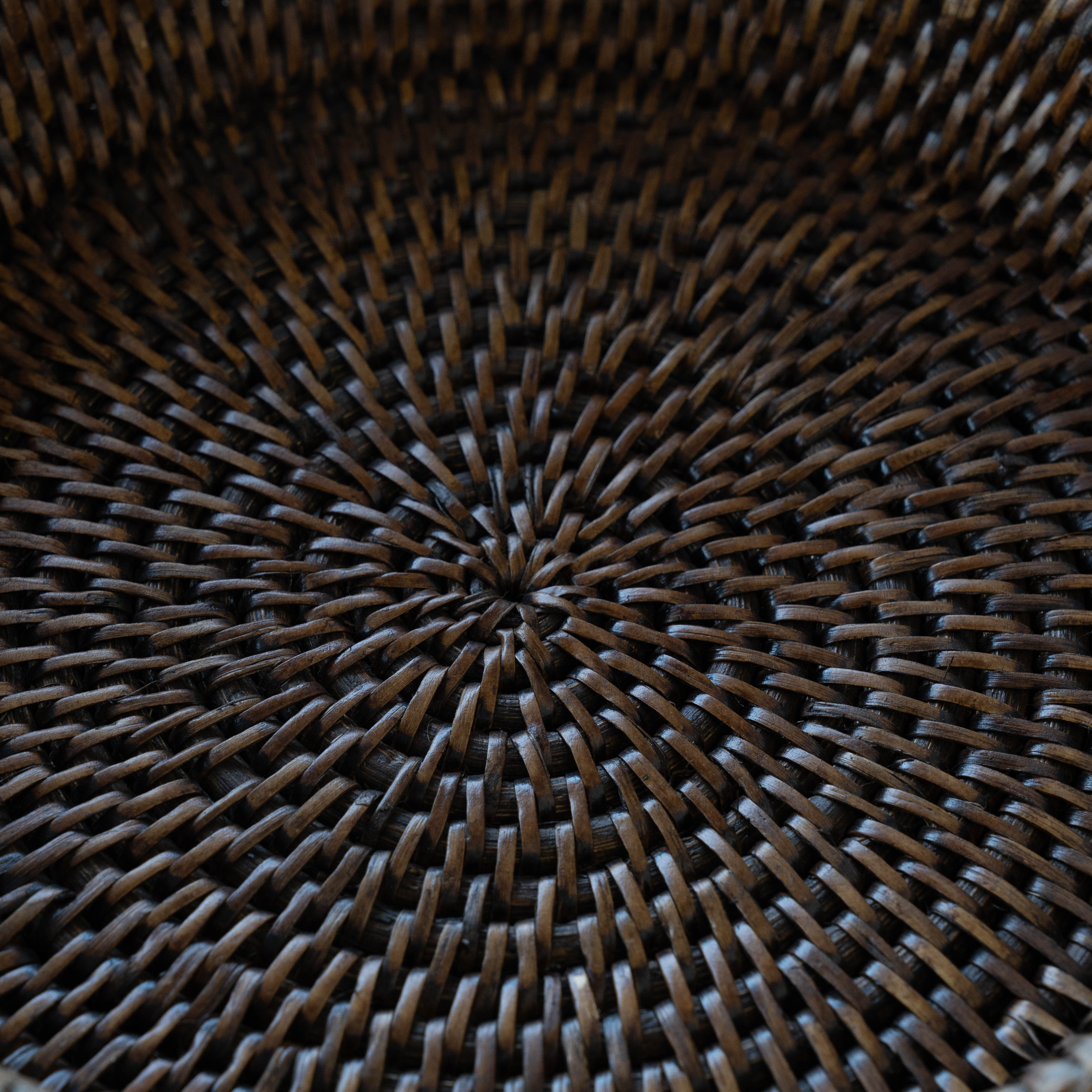 Handmade Rattan Bread Roll Round Tray - Tray - WS Living - UAE Modern Home Furniture Stores in Dubai