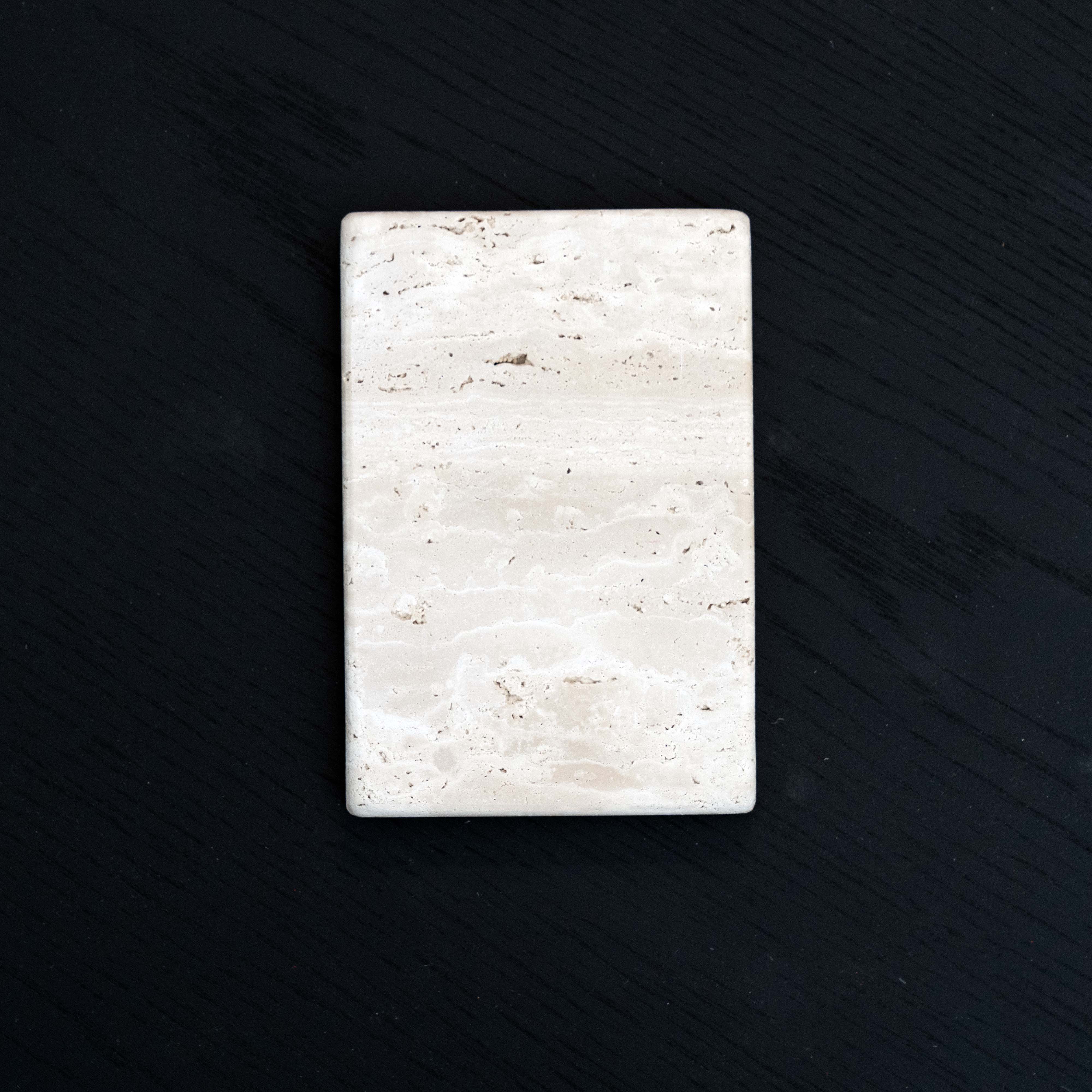 Travertine Soap/Candle Dish - Soapbase - WS Living Furniture Furniture Store in Dubai