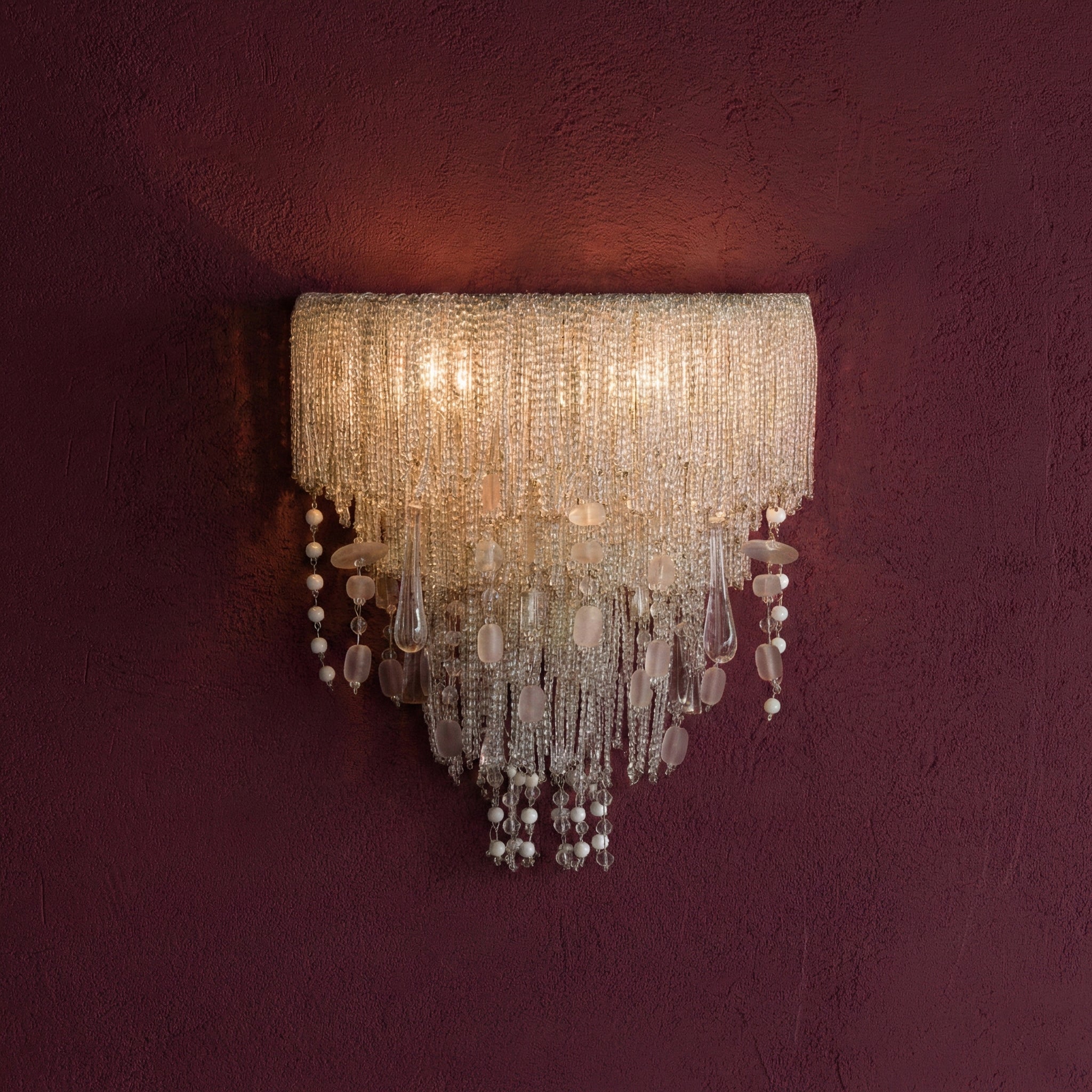 Velora Crystal Beaded Wall Lamp