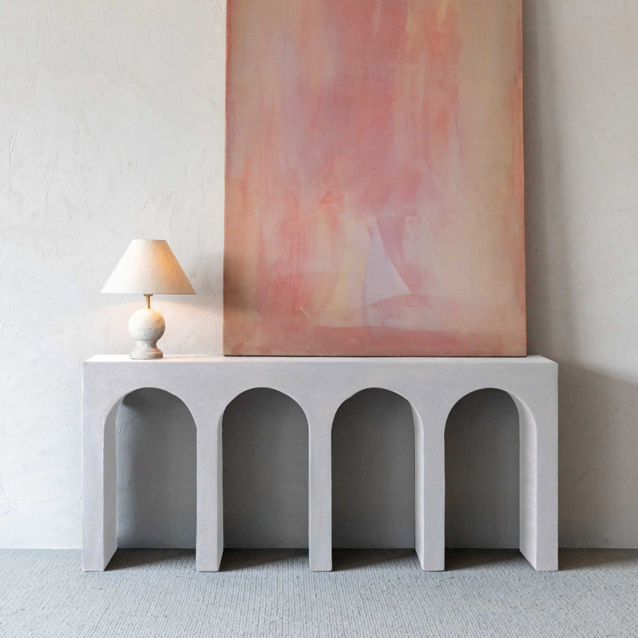 Alaska Vista Wood Arched Baseless Artisan Console Table - Console Tables - WS Living Furniture  Furniture Store in Dubai