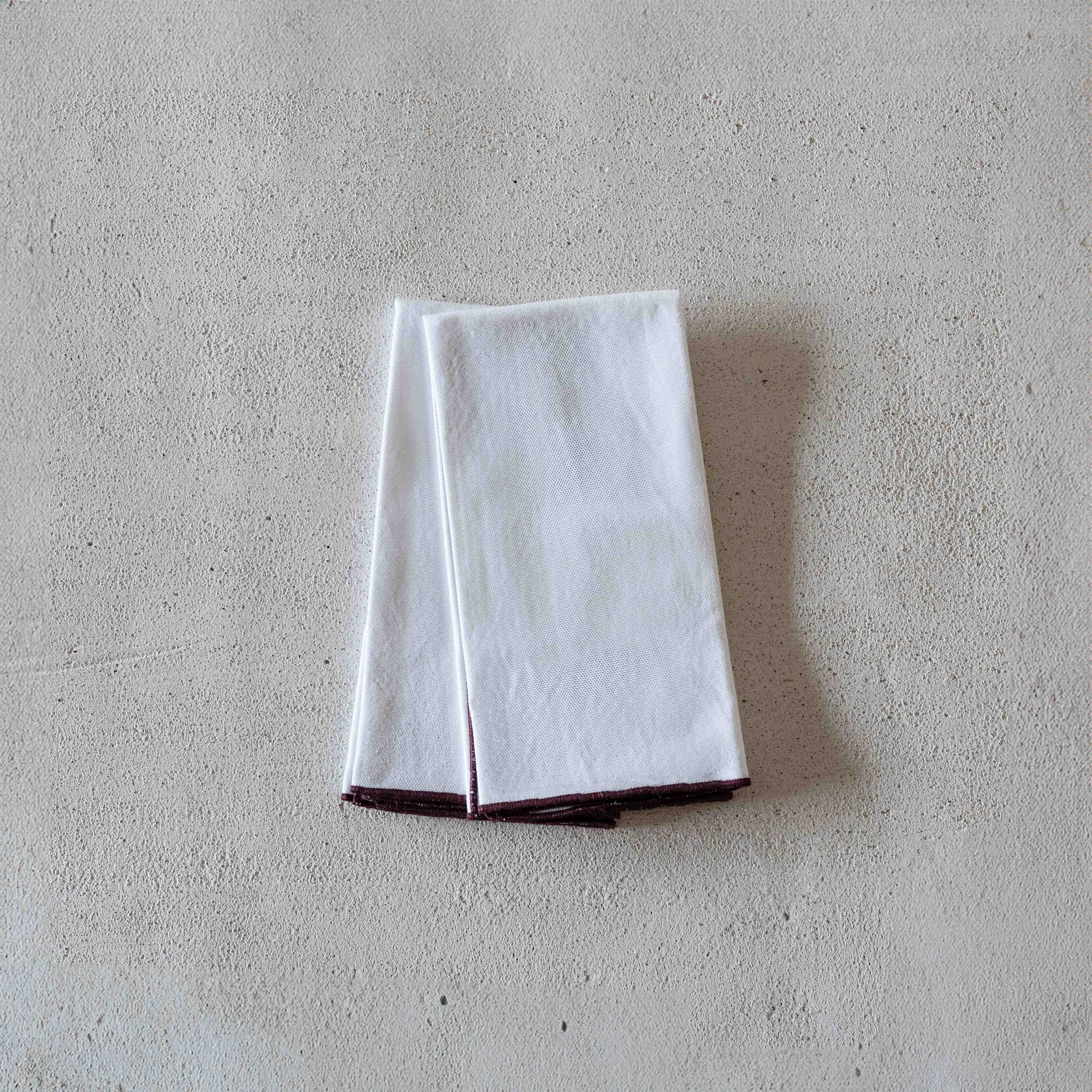 White Table Napkin - Set of two - Cloth Napkins - WS Living - UAE Modern Home Furniture Stores in Dubai