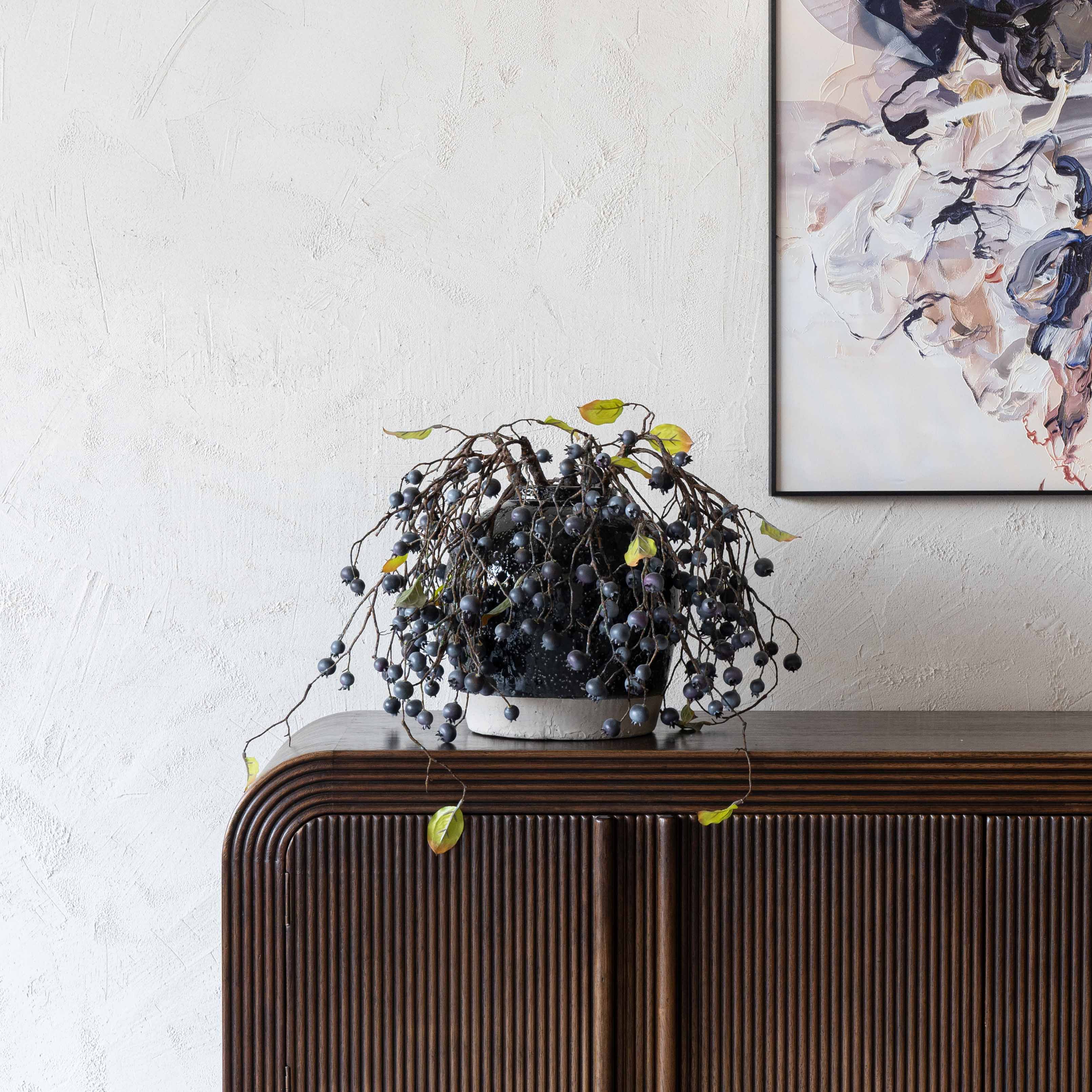 Wild Blueberry Decorative Artificial Flower | Plant - Artificial Flowers - WS Living Furniture  Furniture Store in Dubai