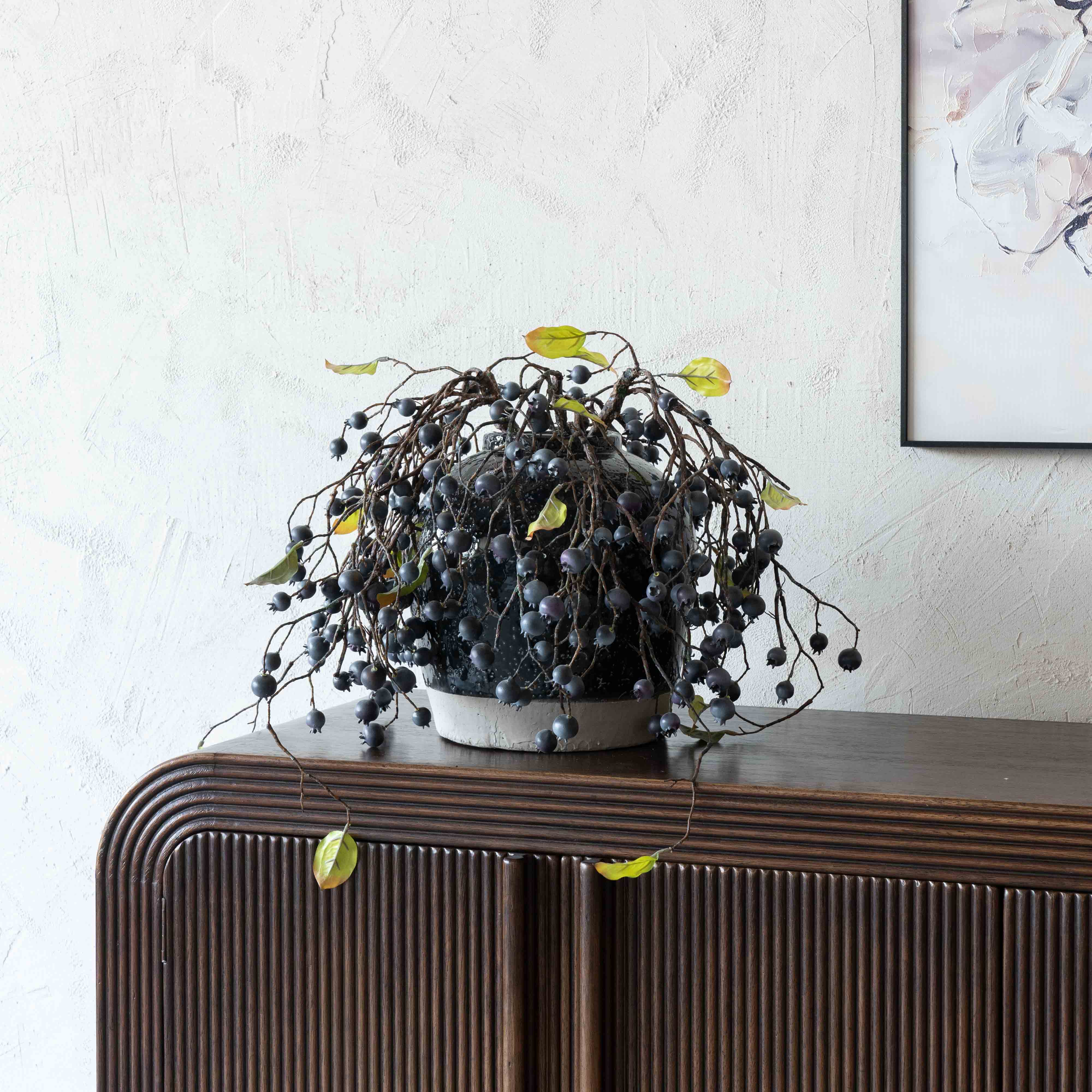 Wild Blueberry Decorative Artificial Flower | Plant - Artificial Flowers - WS Living Furniture  Furniture Store in Dubai