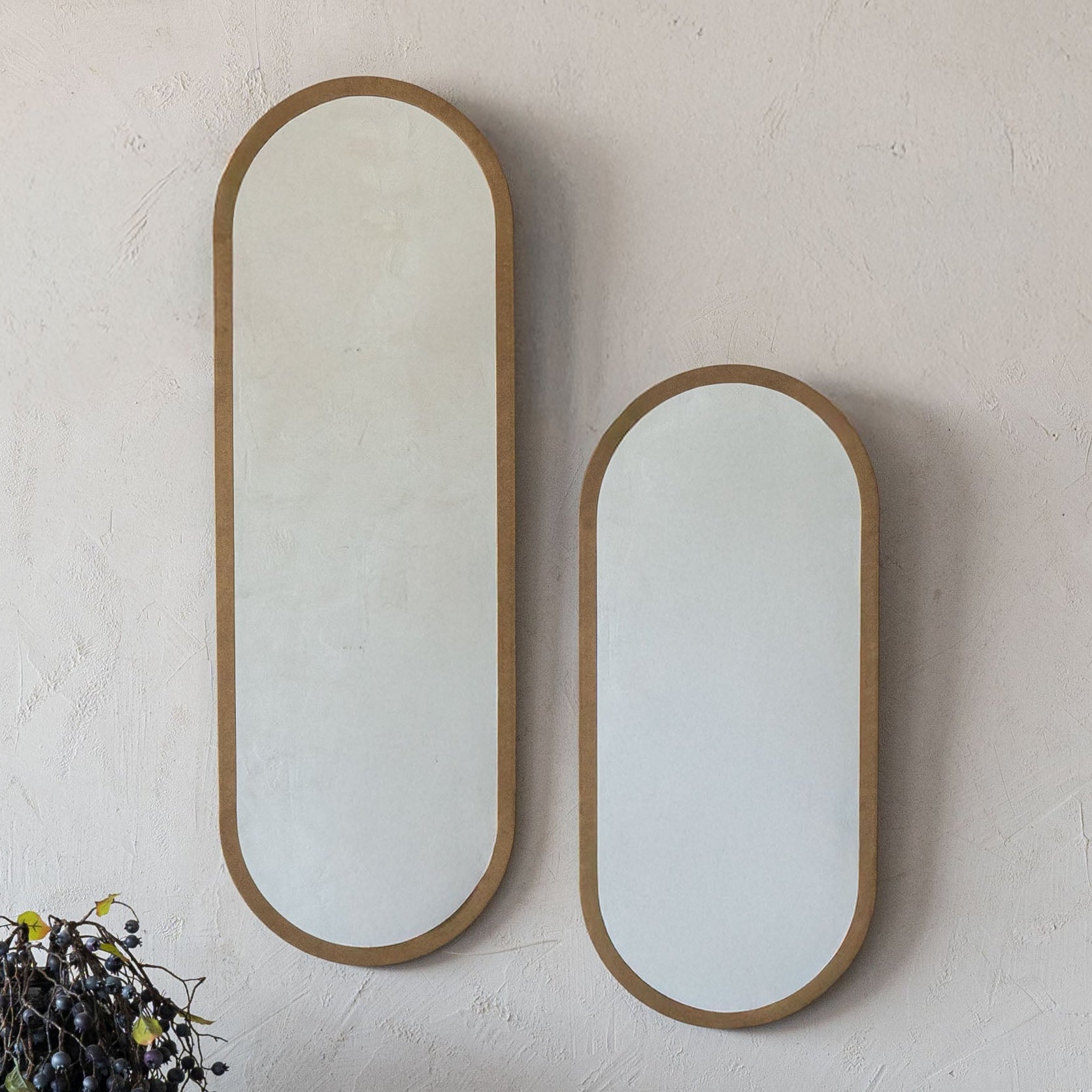 Willow Glow Brass Frame Vintage Curve Arch Wall Mirror - Mirror - WS Living Furniture Furniture Store in Dubai