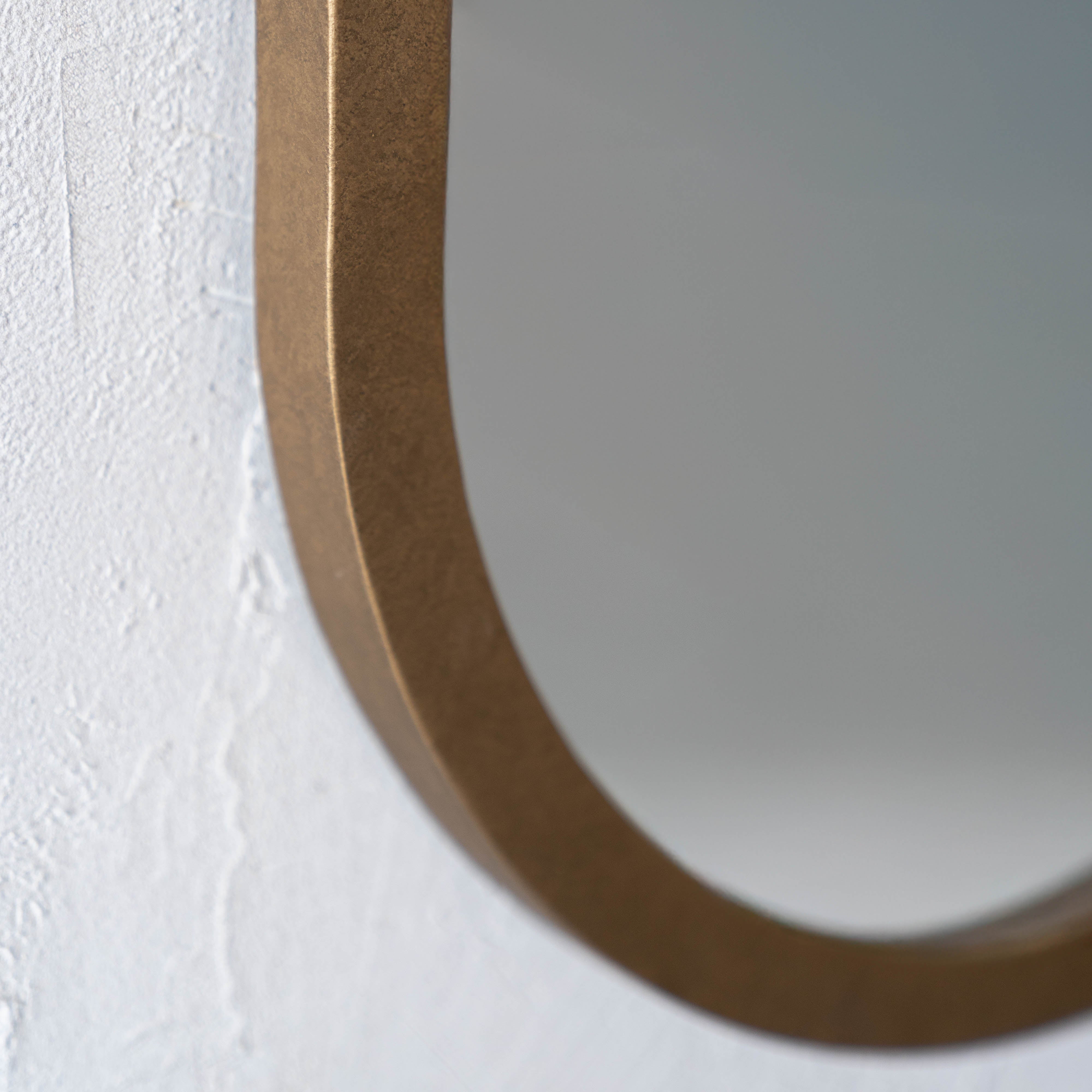 Willow Glow Brass Frame Vintage Curve Arch Wall Mirror - Mirror - WS Living Furniture Furniture Store in Dubai