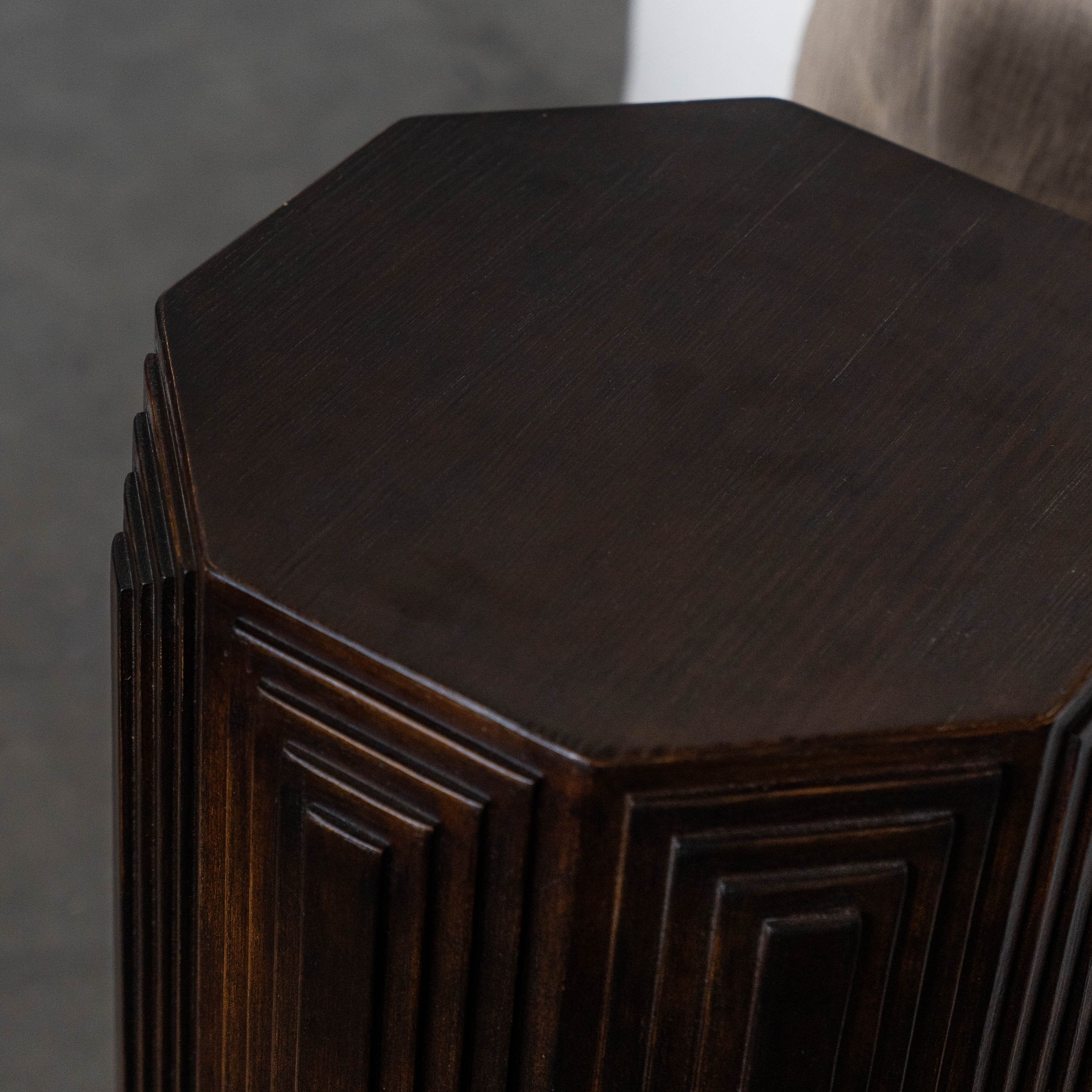 Windsor Solid Oak Wood Side Table - Side Table - WS Living Furniture Furniture Store in Dubai