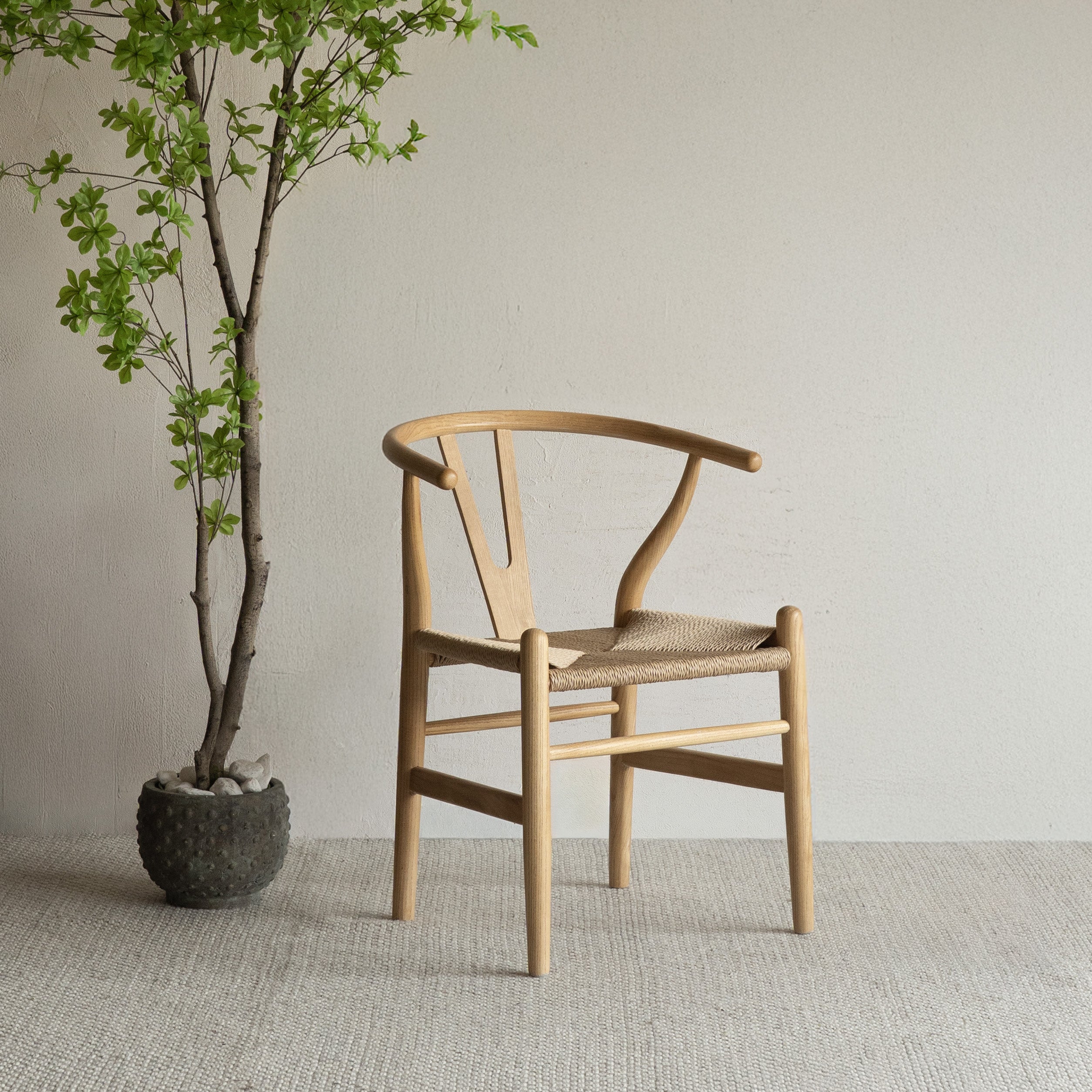 Wishbone Natural Wood Dining Chair