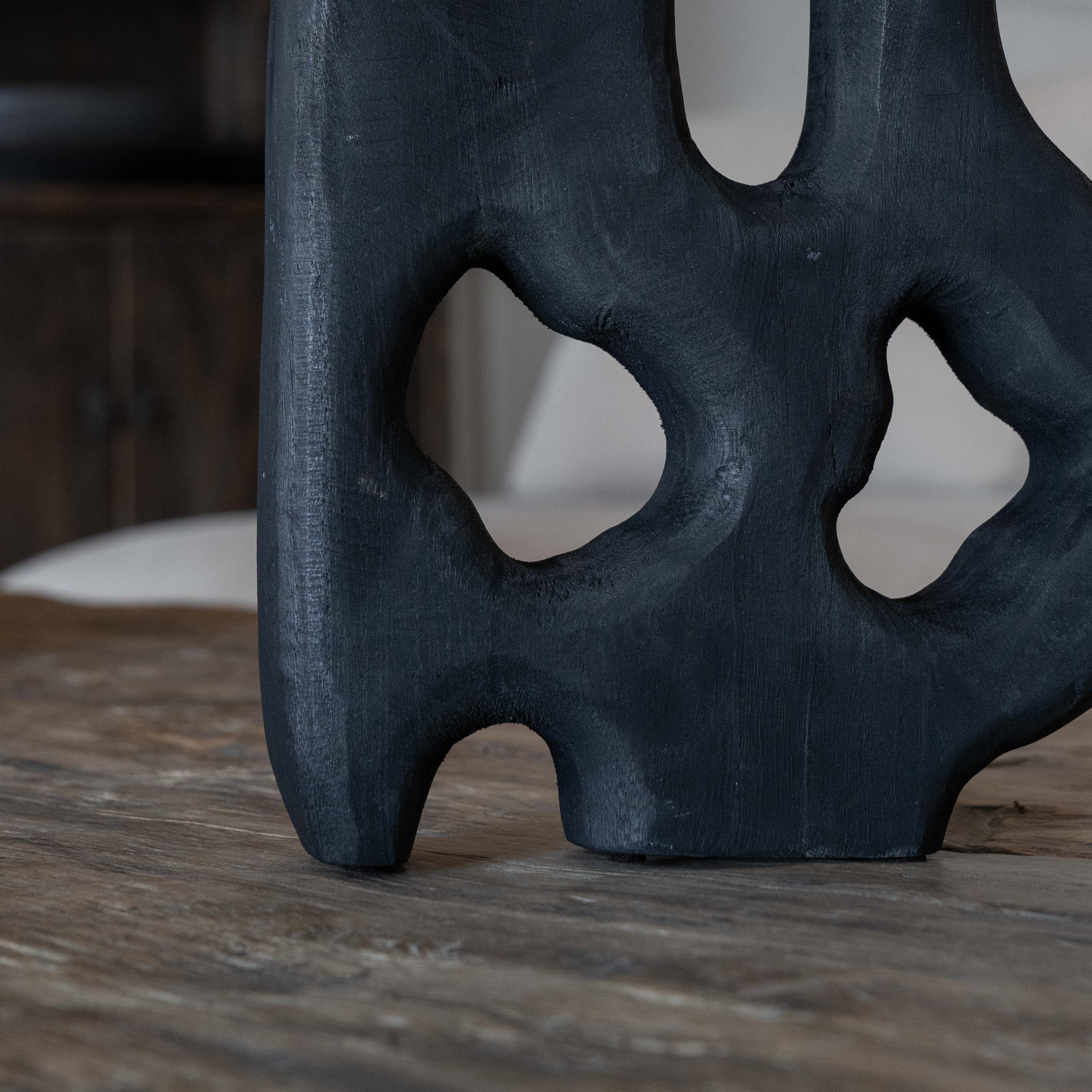 Barewood Decorative Nordic Wood Black Home Decor - Vase - WS Living Furniture  Furniture Store in Dubai