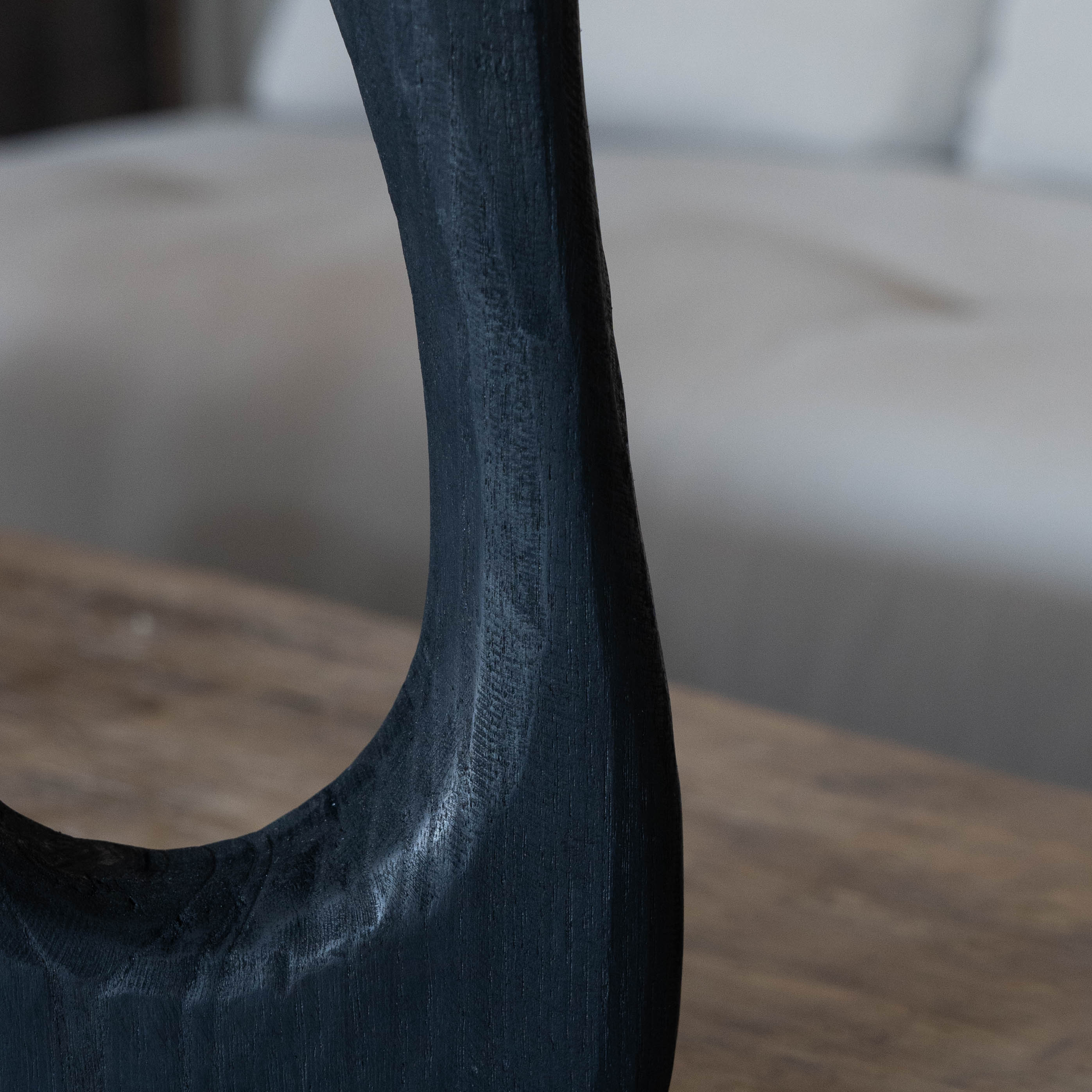Rustic Reverie Decorative Nordic Wood Black Home Decor - Vase - WS Living - UAE Home Furniture Stores in Dubai
