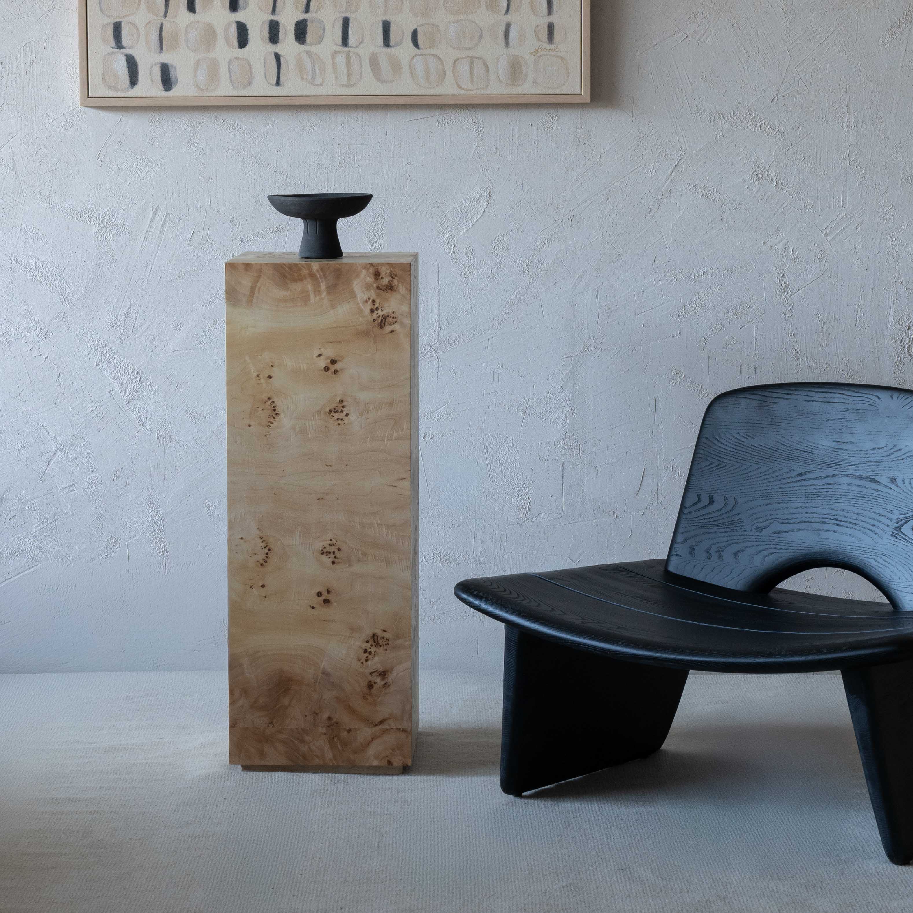 Burl & Craft Classic Burl Wood Pedestal | End Accent Table - Side Tables - WS Living Furniture  Furniture Store in Dubai