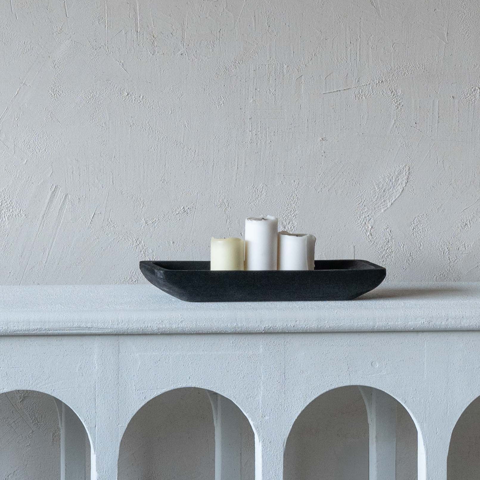 Artisan Decorative Black Solid Wood Rectangle Tray - Small - Tray - WS Living Furniture  Furniture Store in Dubai