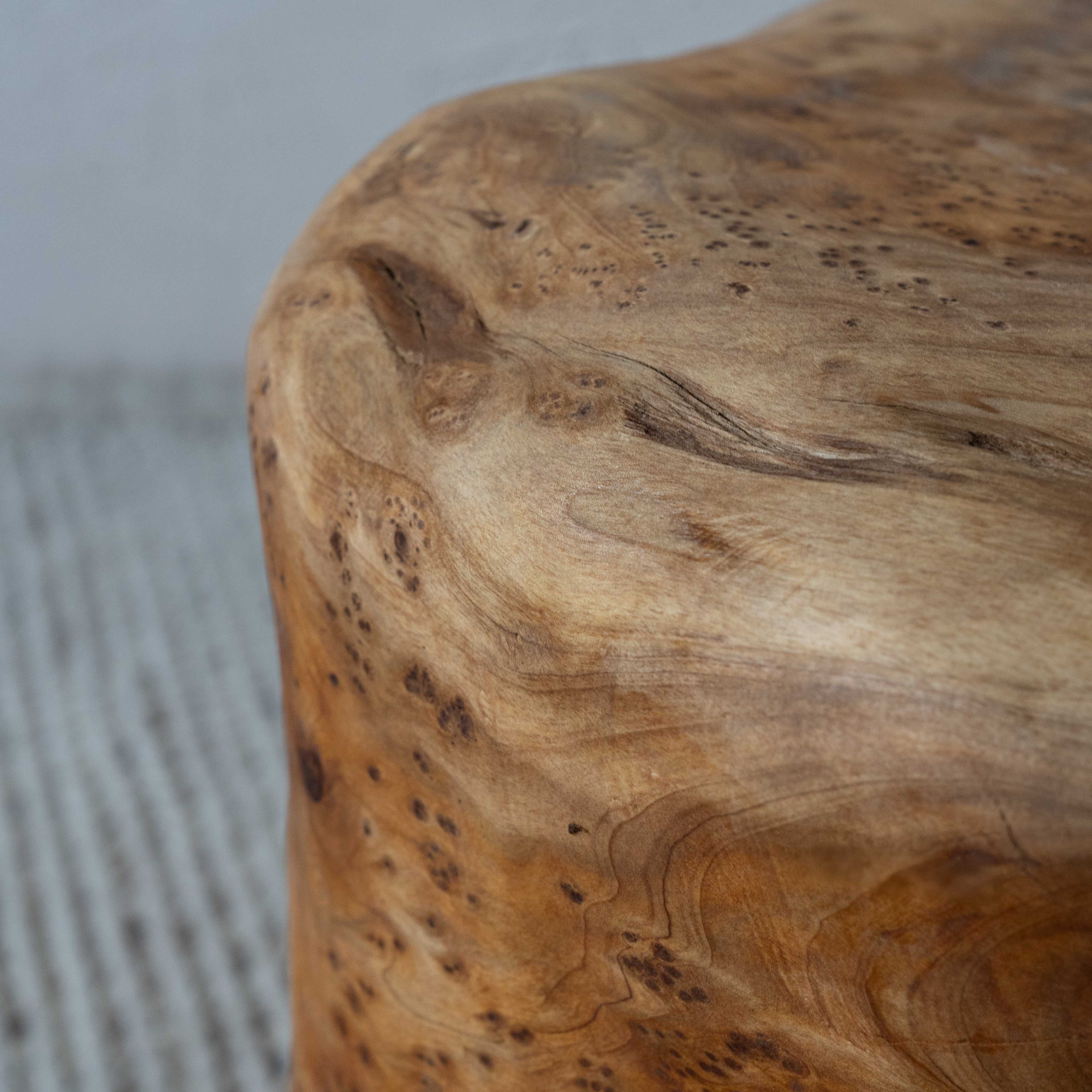 Woodsong Artisan Natural Wood End Side Table | Accent Table - Side Tables - WS Living - UAE Home Furniture Stores in Dubai