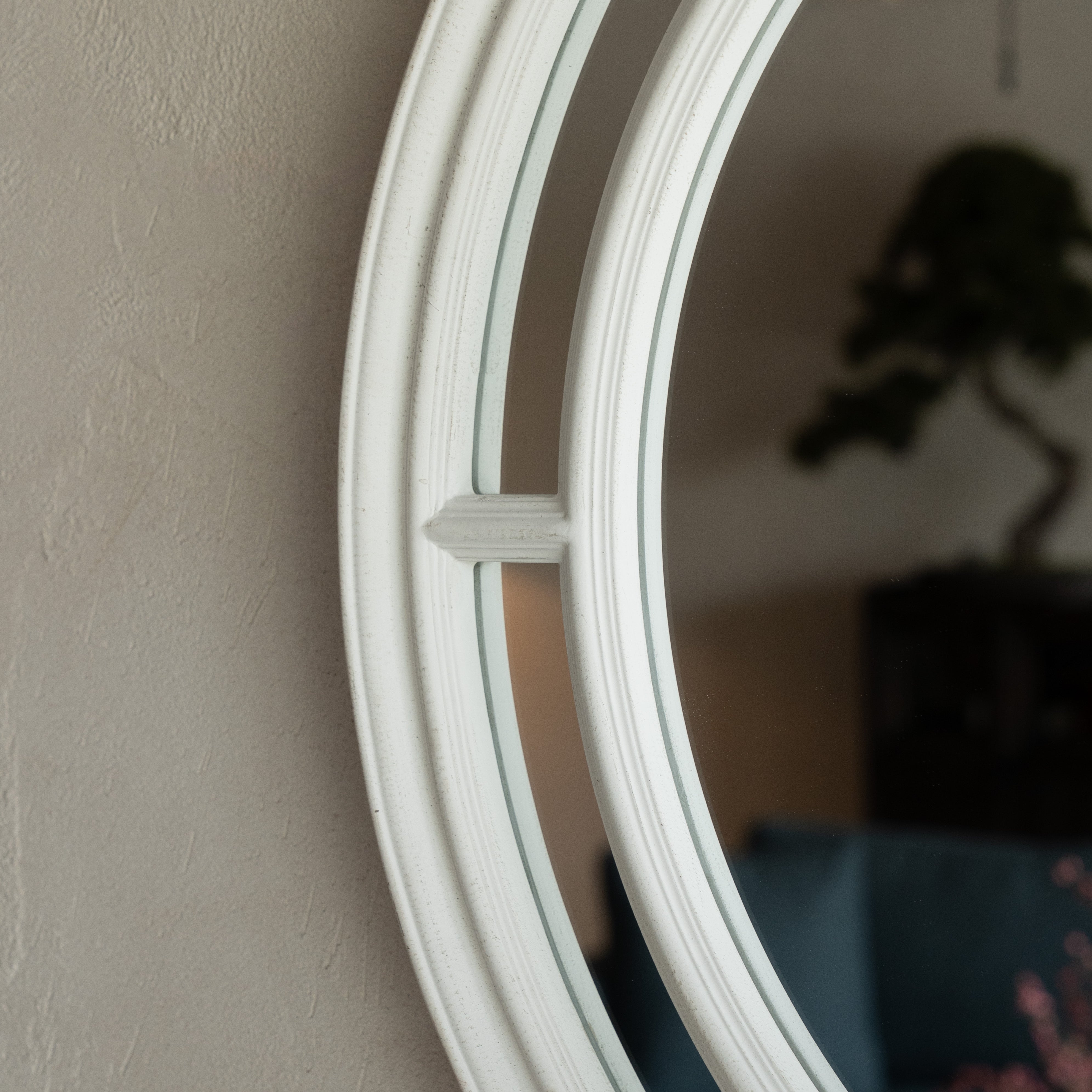 Xavier Antique Round Wall Mirror