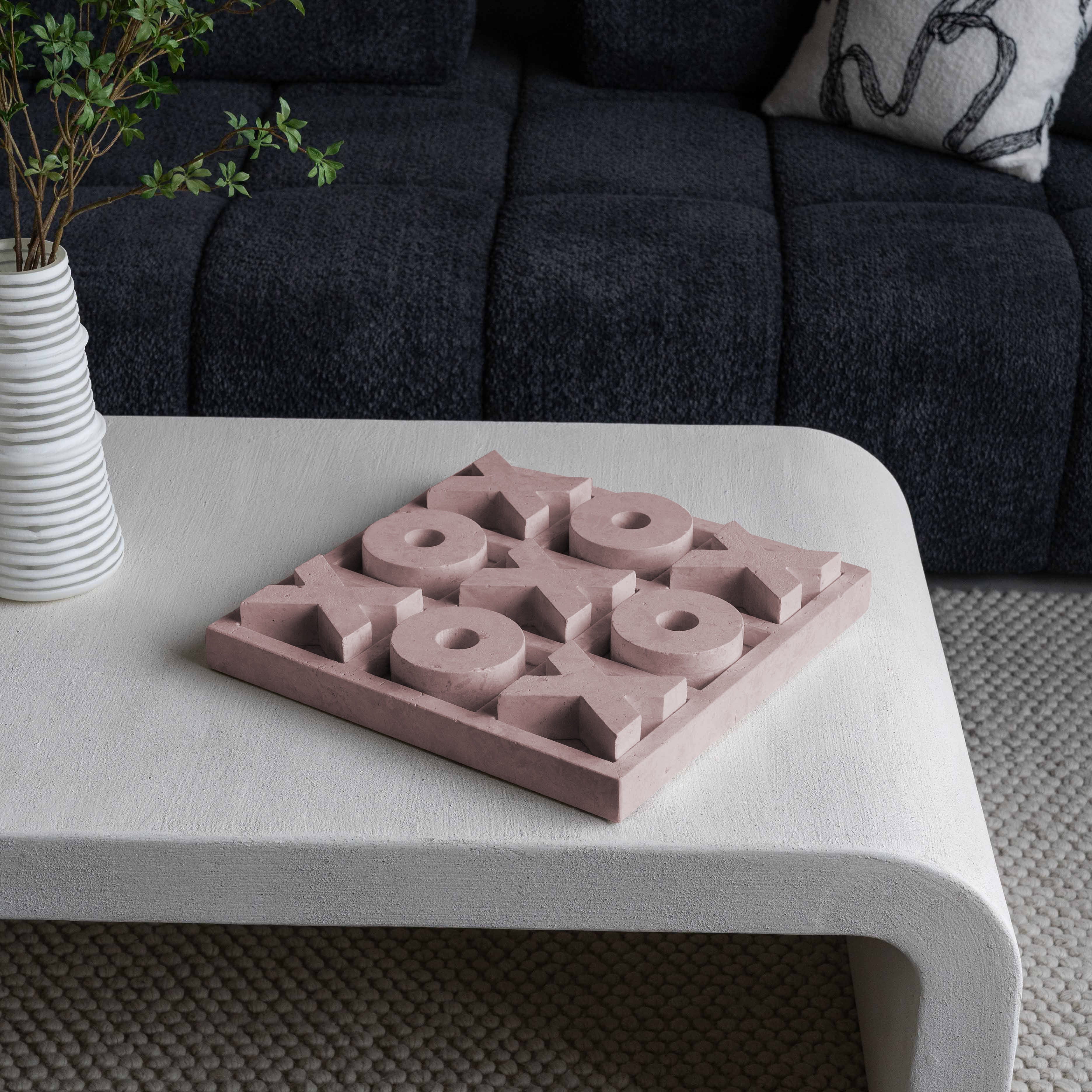 Rosé Harmony Pink Natural Marble XO Game Home Décor Sculpture -  - WS Living Furniture  Furniture Store in Dubai