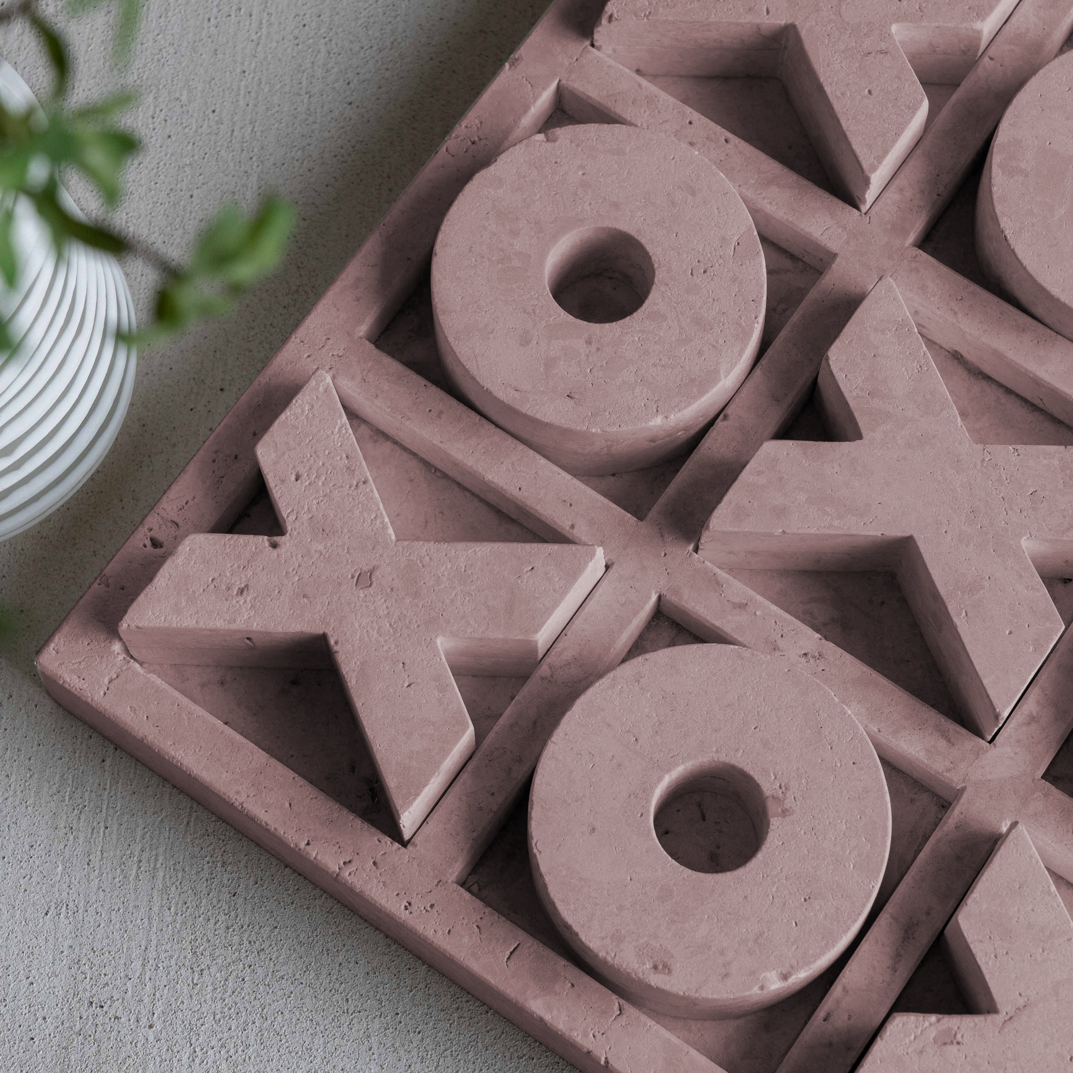 Rosé Harmony Pink Natural Marble XO Game Home Décor Sculpture -  - WS Living Furniture  Furniture Store in Dubai