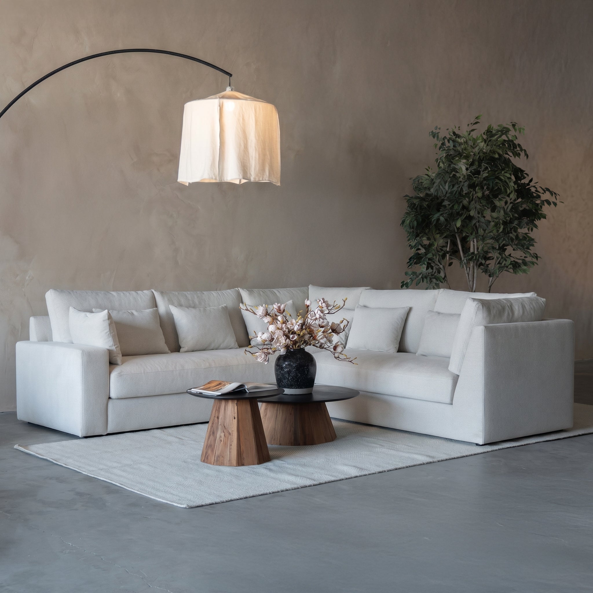 Yorra Modern L-Shape Sectional Sofa