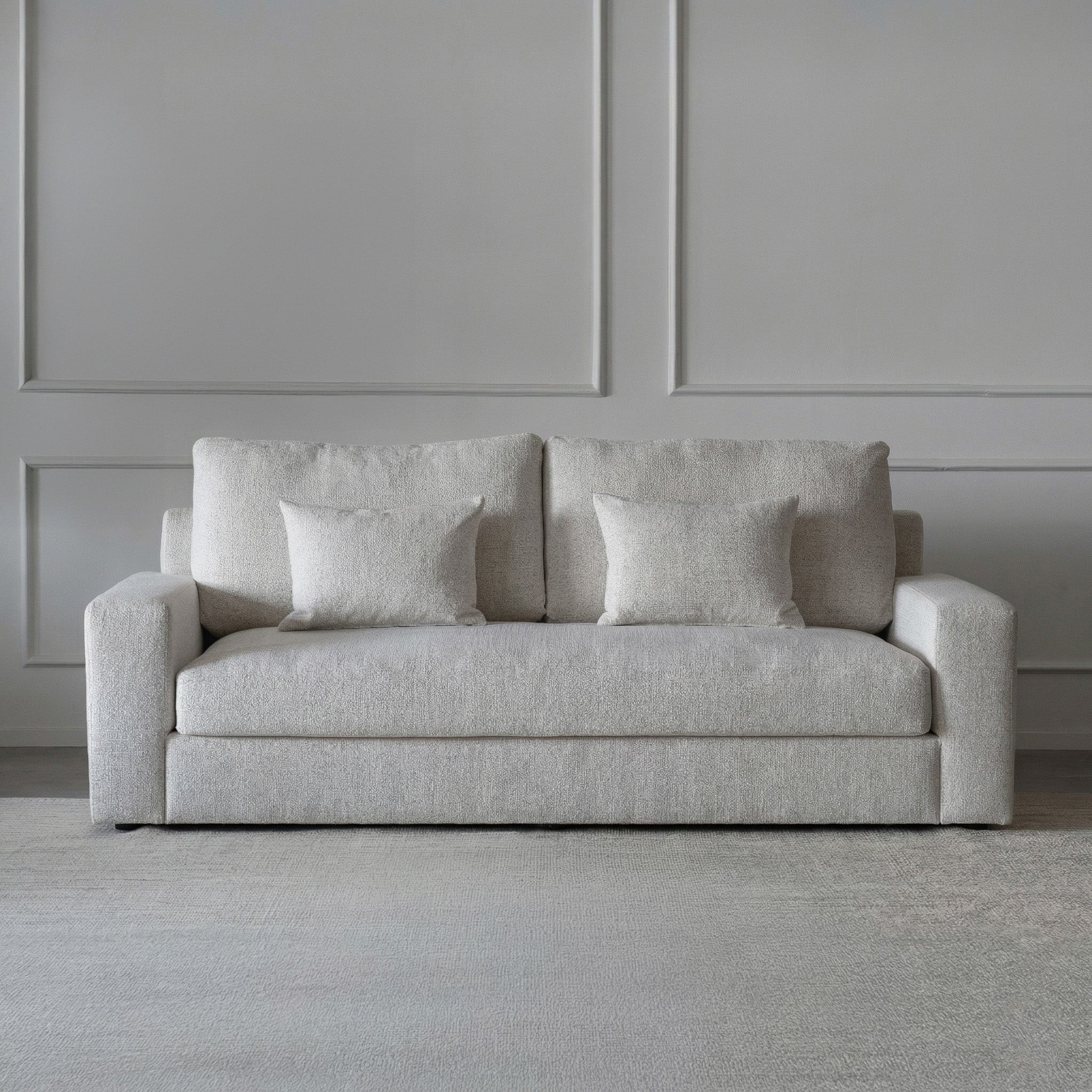 Yorra White Classic Style 3 Seater Sofa