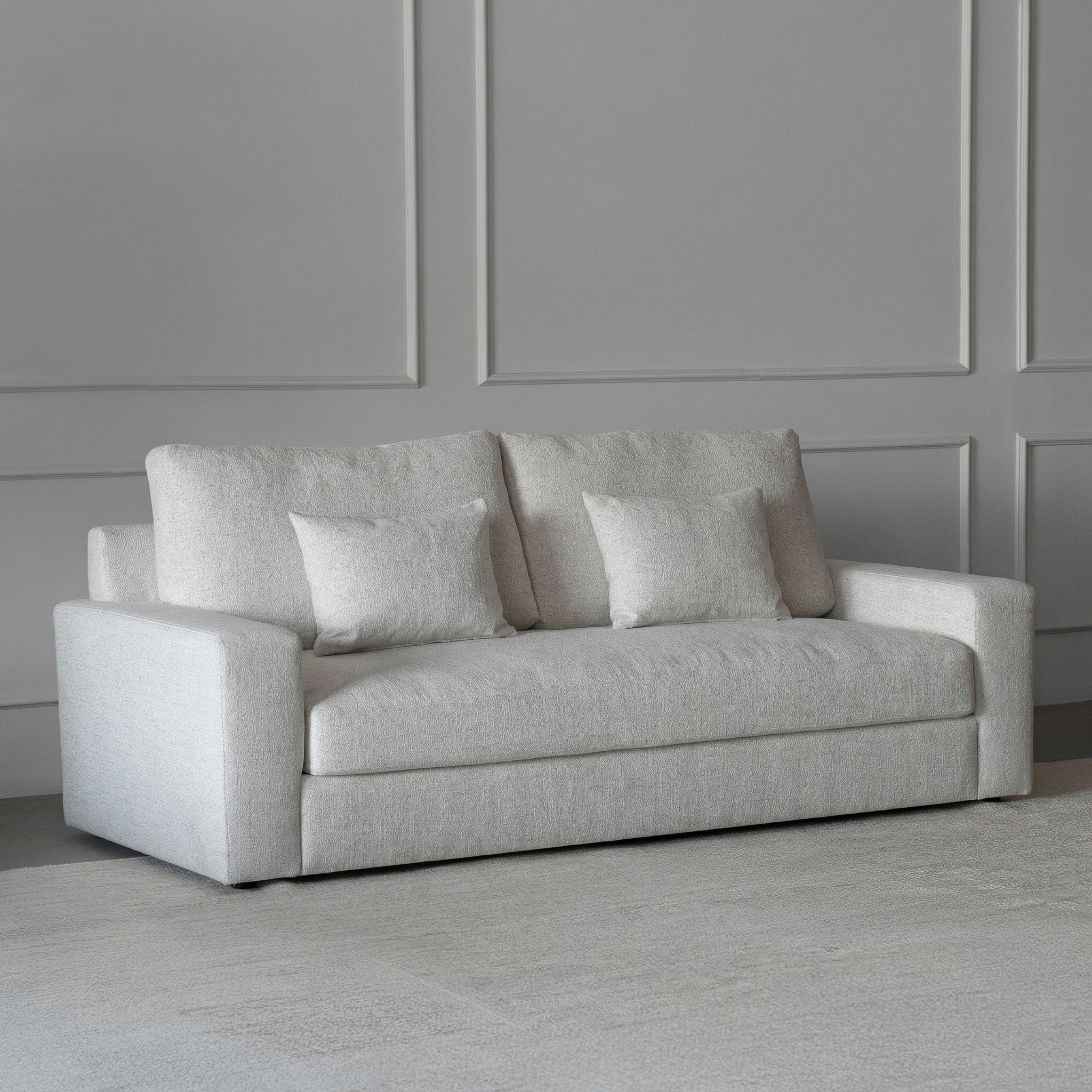 Yorra White Classic Style 3 Seater Sofa