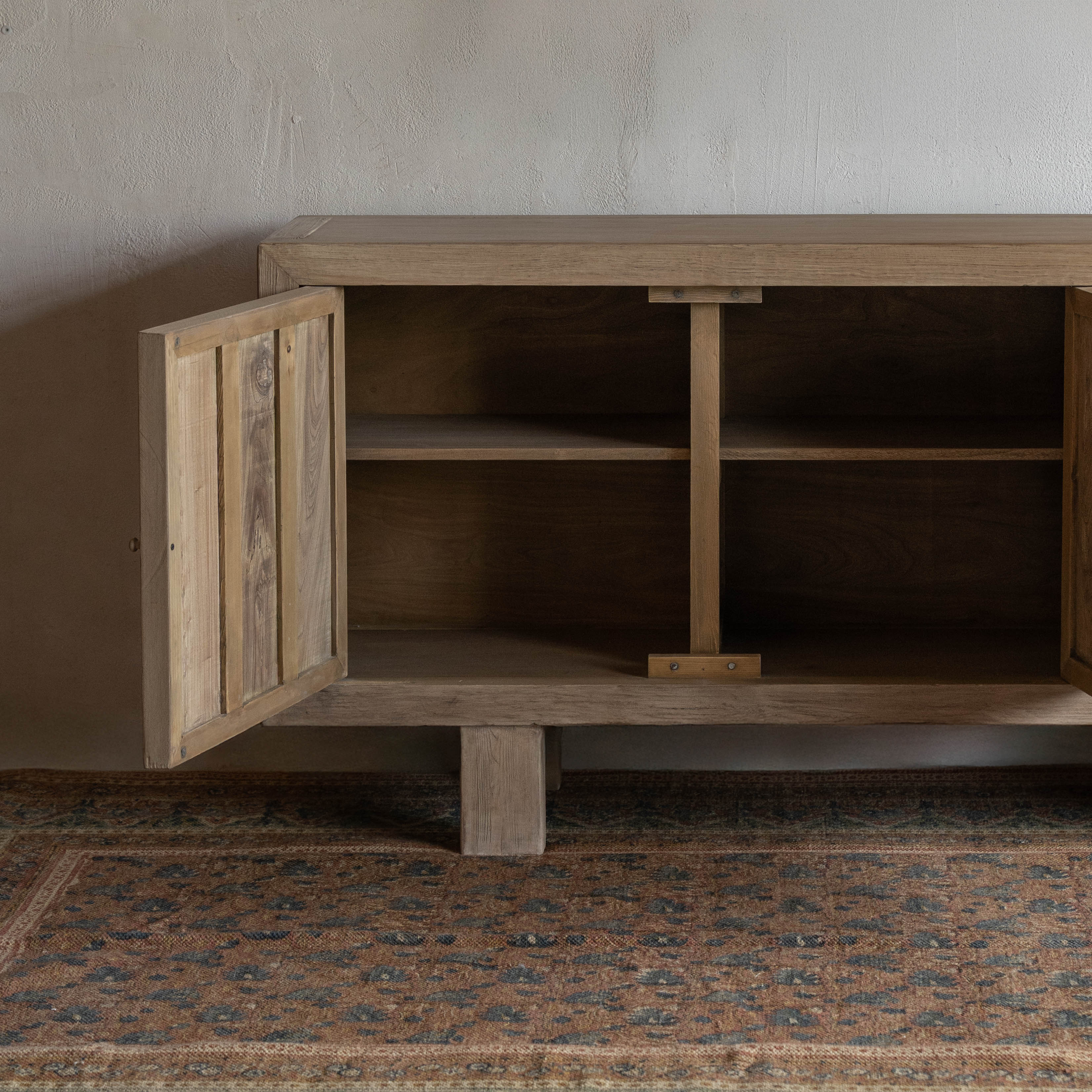 Ysolde Antique - Elm Wood Sideboard