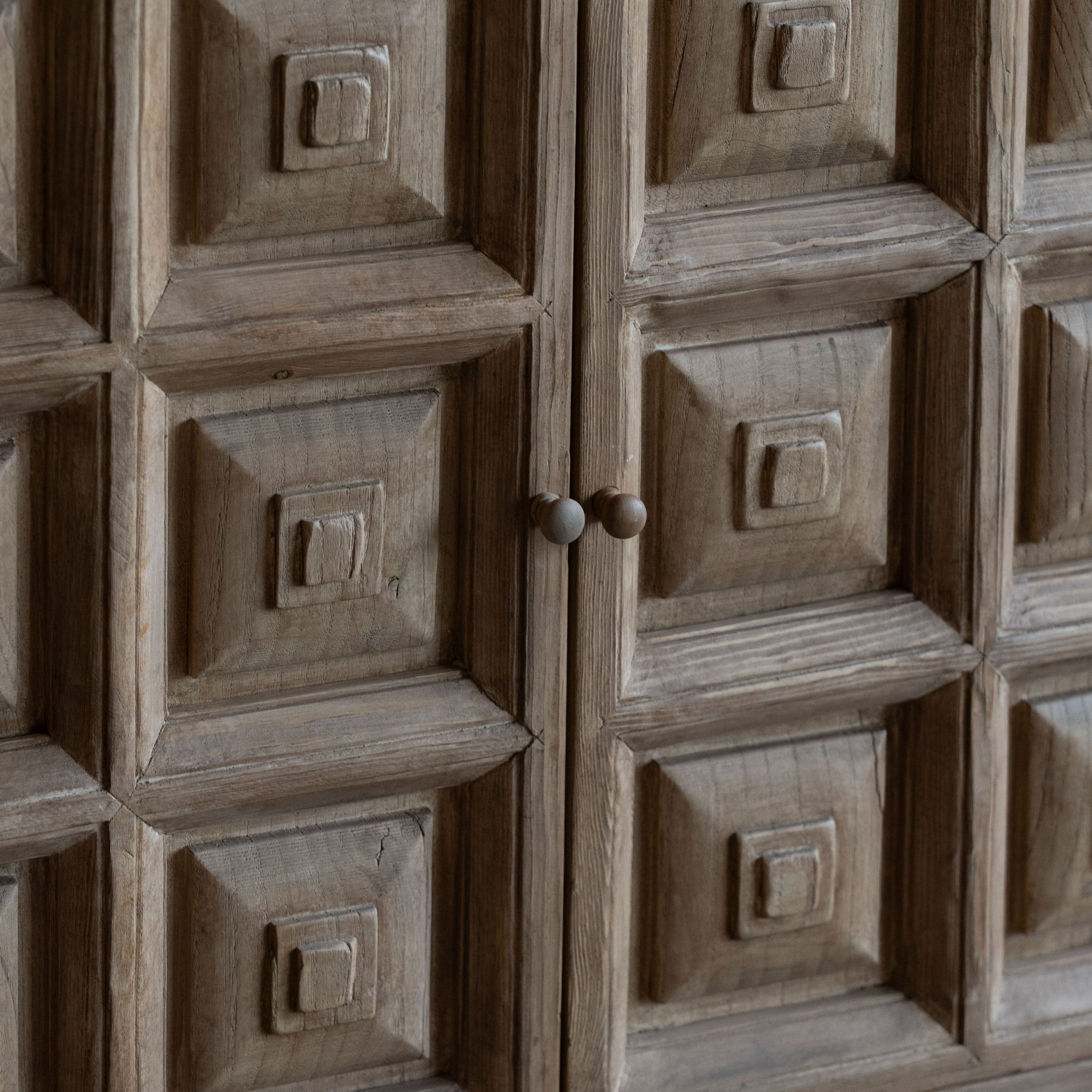 Ysolde Antique - Elm Wood Sideboard