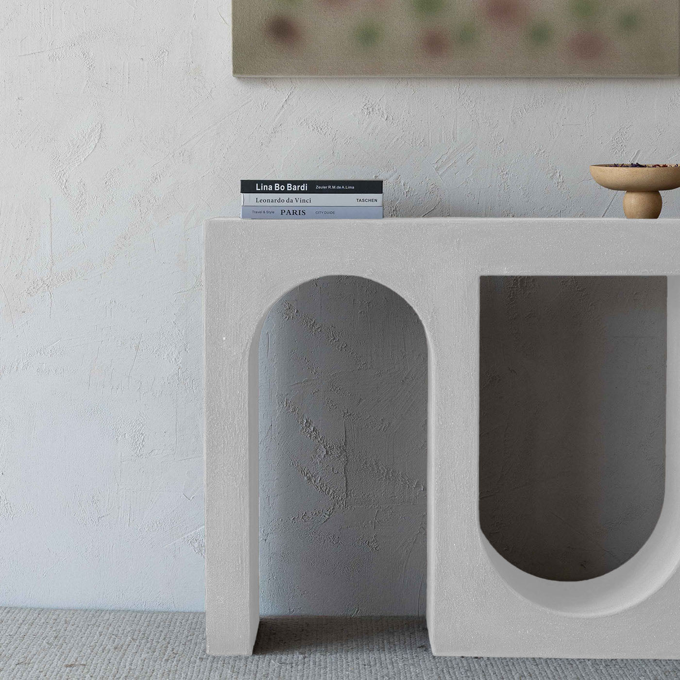 Alaska Vista Modern Arch Wood Console - Side Table - WS Living Furniture  Furniture Store in Dubai