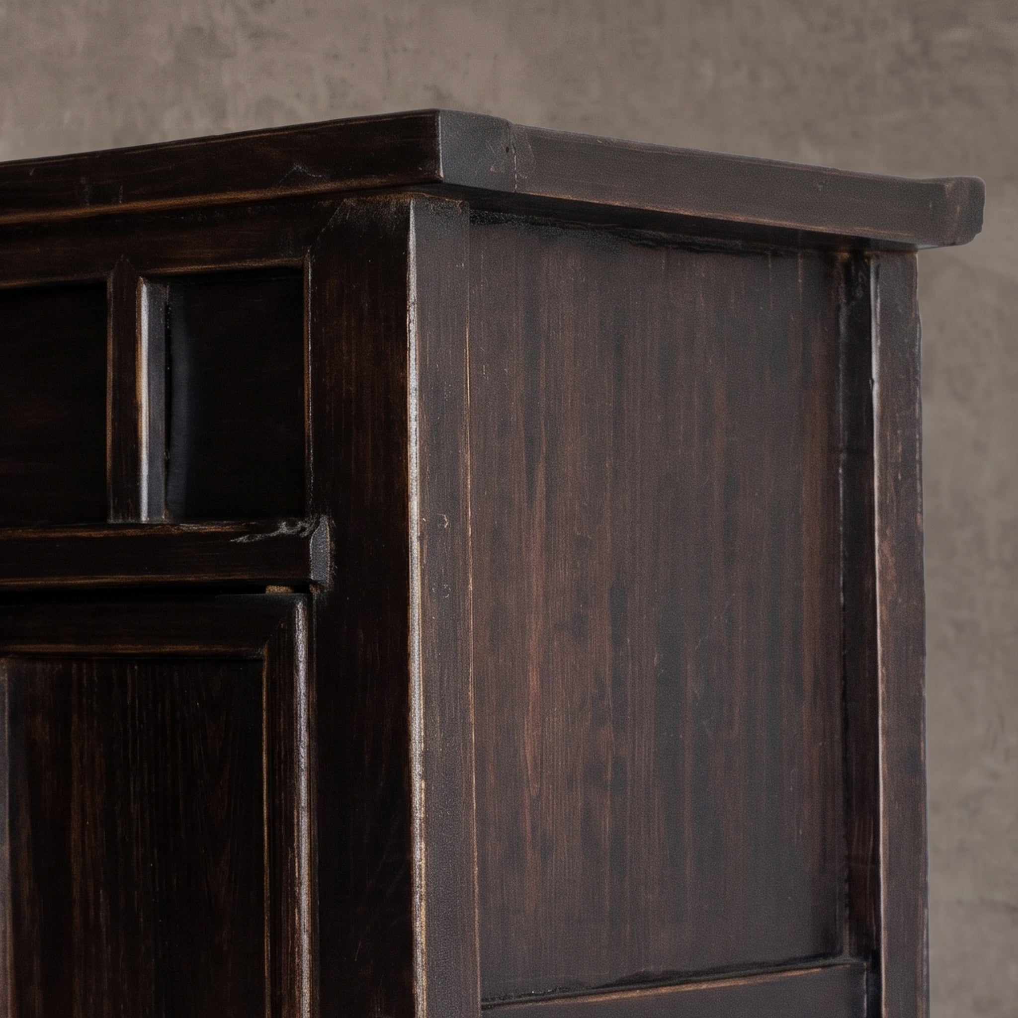 Monolith Real Antique Tall Chinese Wood Cabinet