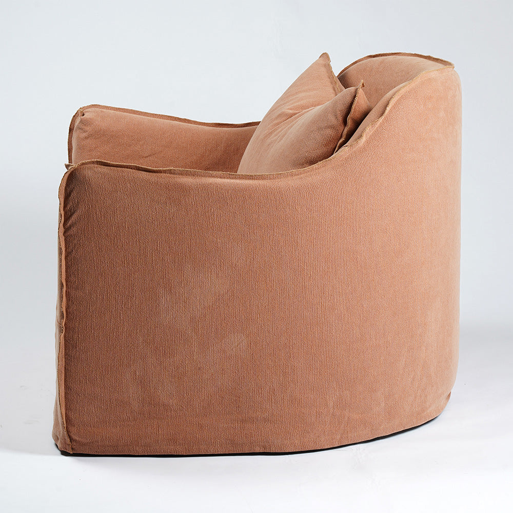 Clara Armchair-Light Orange - - WS Living Furniture Furniture Store in Dubai
