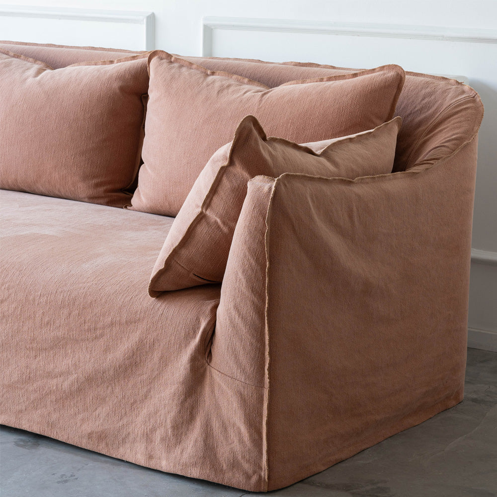 Clara Sofa- Light orange - Sofa - WS Living Furniture Furniture Store in Dubai