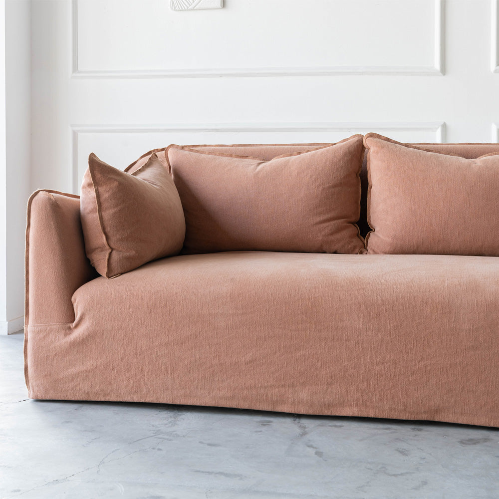 Clara Sofa- Light orange - Sofa - WS Living Furniture Furniture Store in Dubai