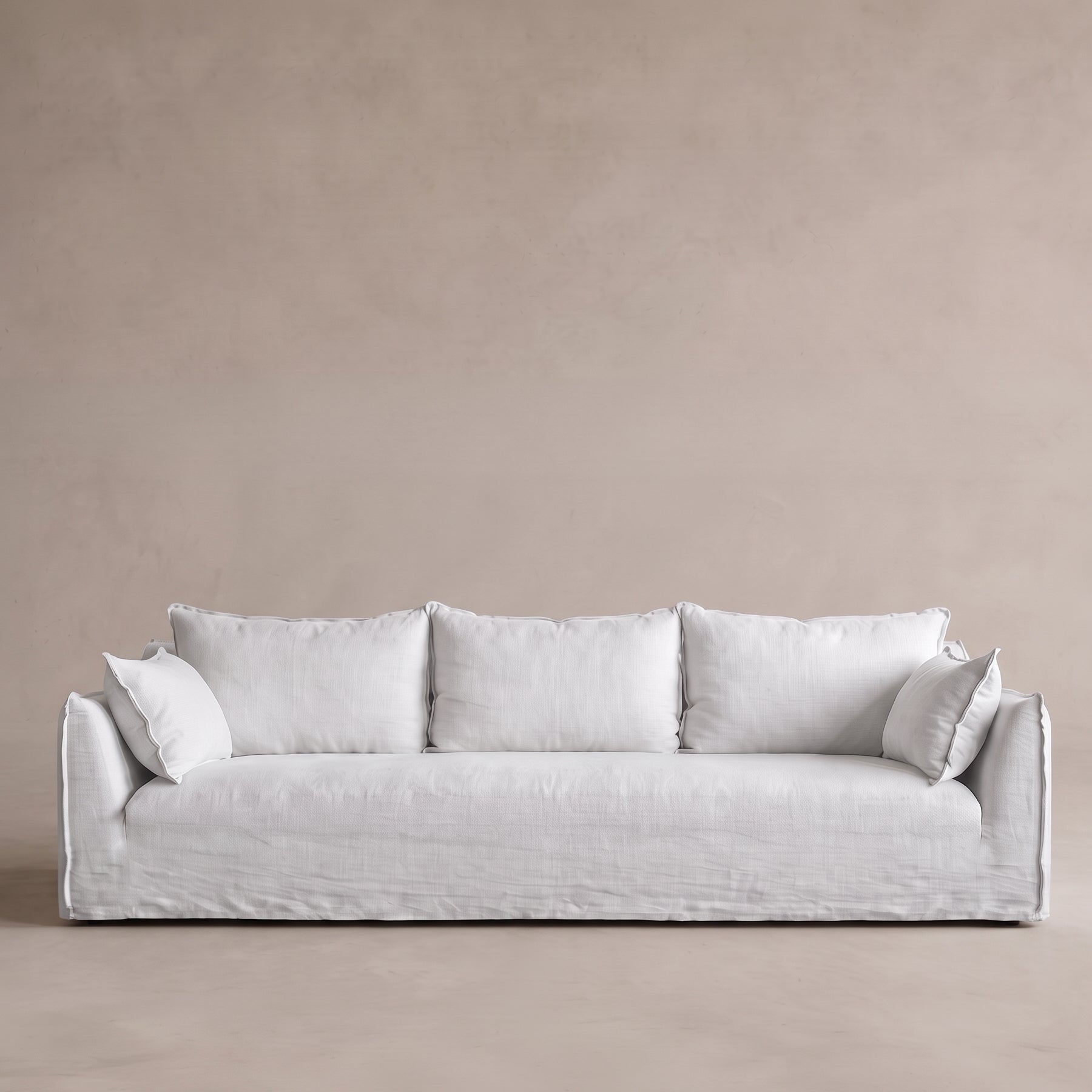 Clara Italian Classic 3 Seater Sofa - WHITE