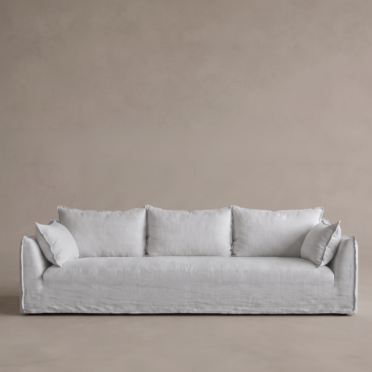 Clara Italian Classic 3 Seater Sofa - WHITE