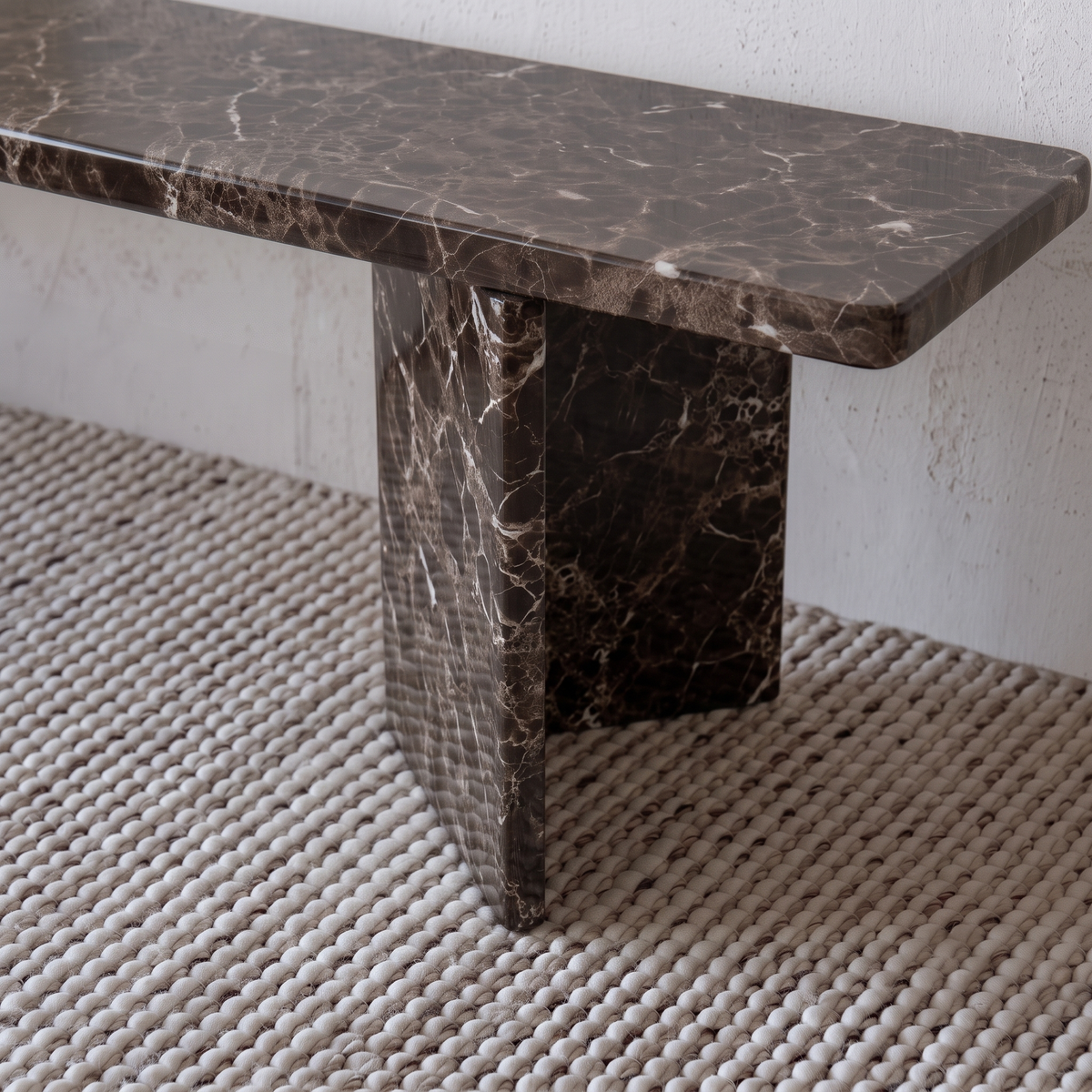 Infinity Dark Emperador Marble TV unit