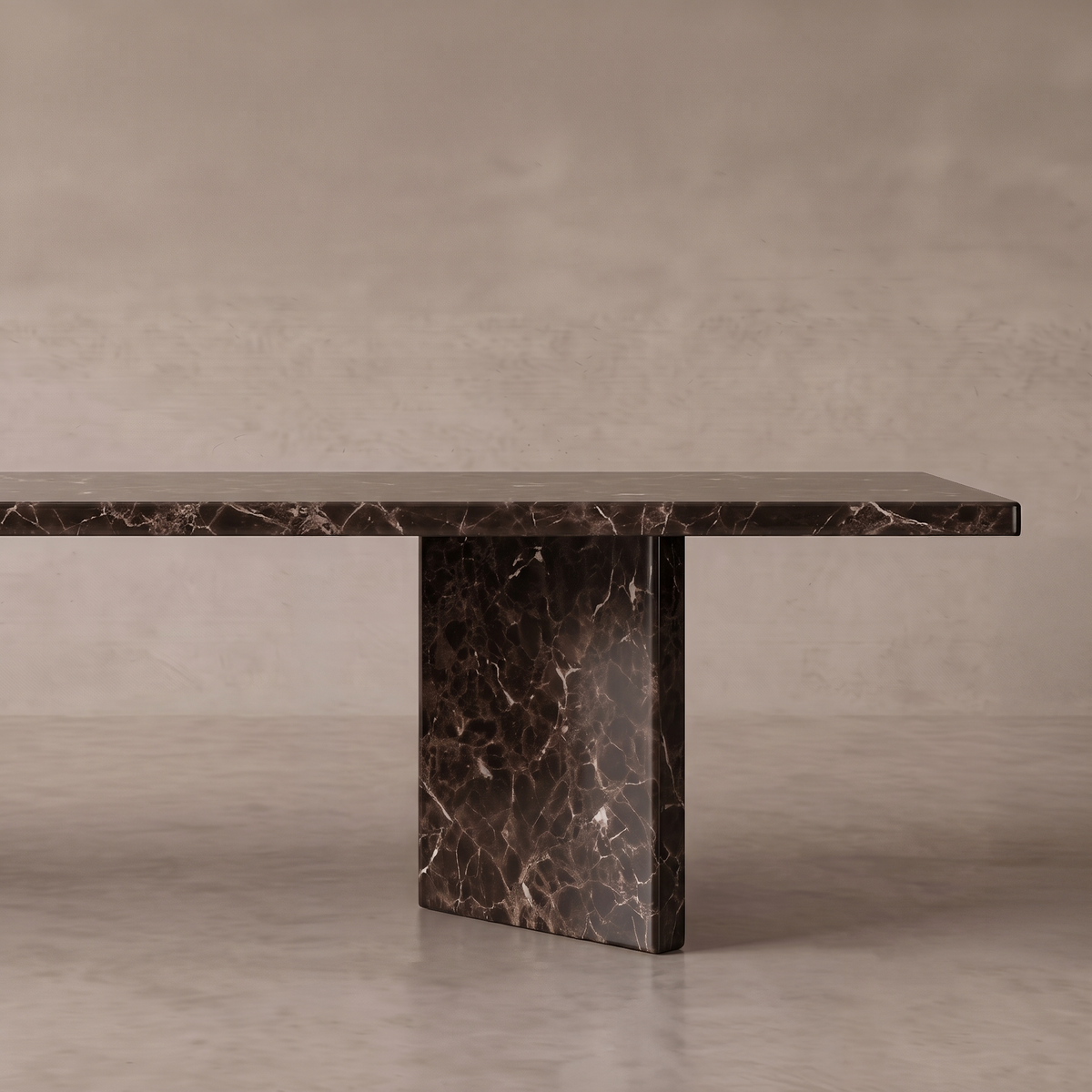 Infinity Dark Emperador Marble TV unit