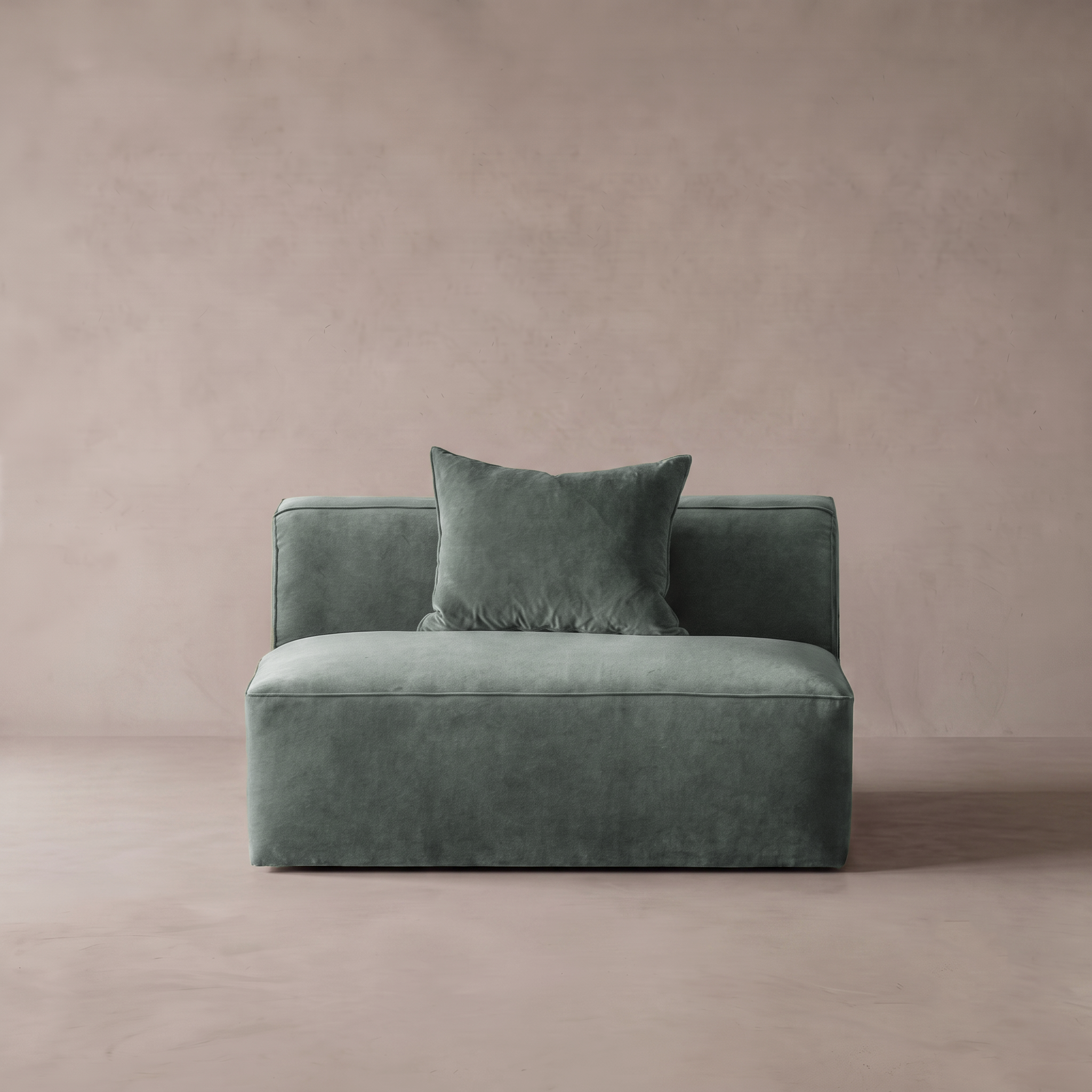 Ezra Modern Velvet Sectional | Modular Sofa - SAGE GREEN