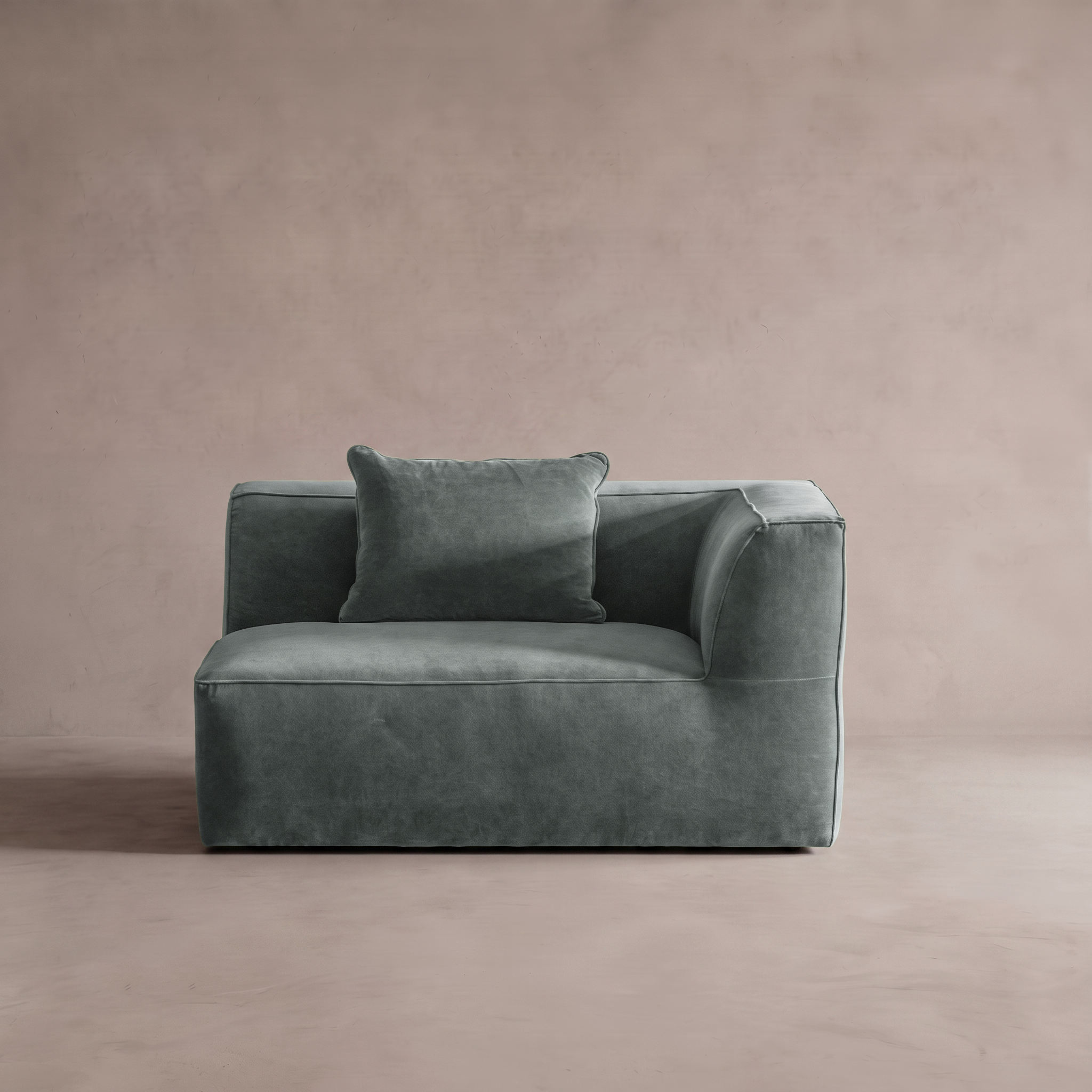 Ezra Modern Velvet Sectional | Modular Sofa - SAGE GREEN