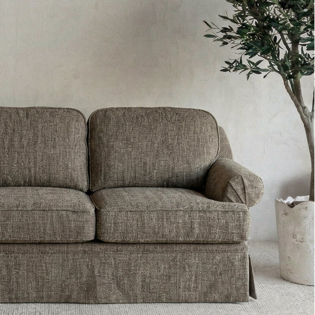 Godfather Classic Contemporary 2 Seater Sofa - Brown
