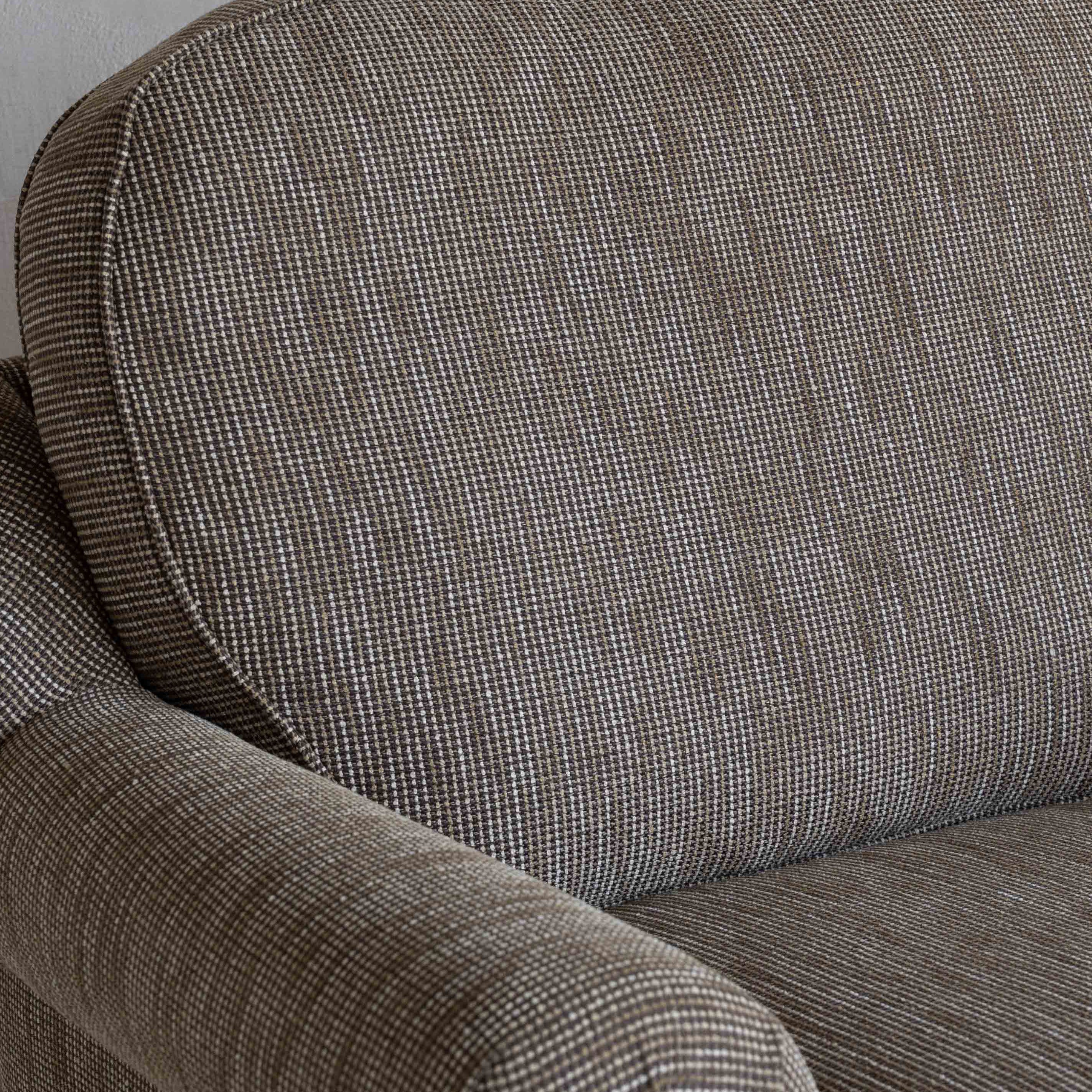 The Godfather Classic Contemporary 3 Seater Sofa - BROWN