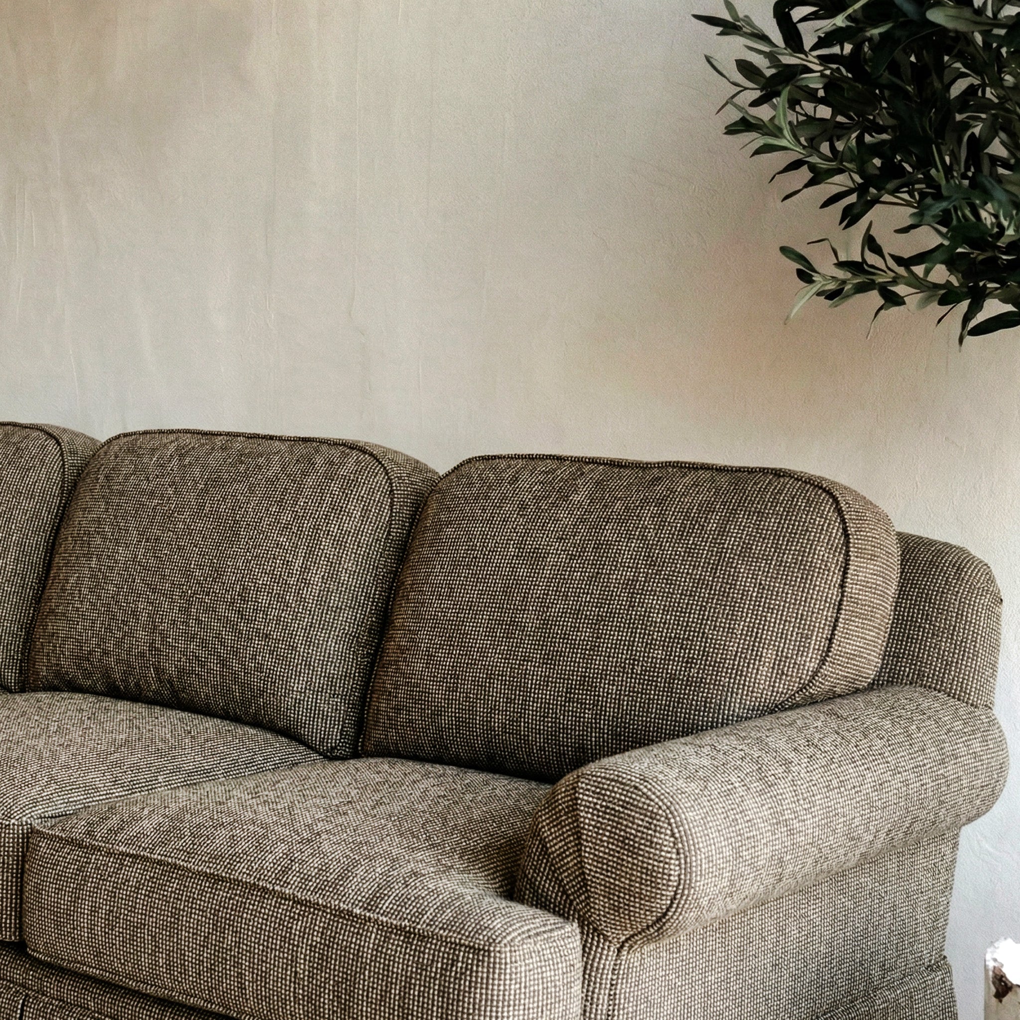 The Godfather Classic Contemporary 3 Seater Sofa - BROWN