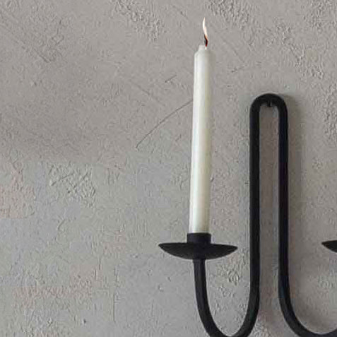 Nior Handcrafted Iron Hanging Wall Candle Holder - - WS Living Furniture Furniture Store in Dubai