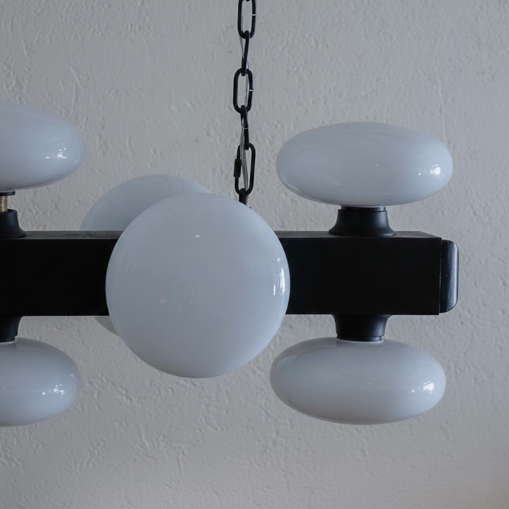 ثريا لونارا ذات التاج الدائري المزخرف بالخرز - صغيرة